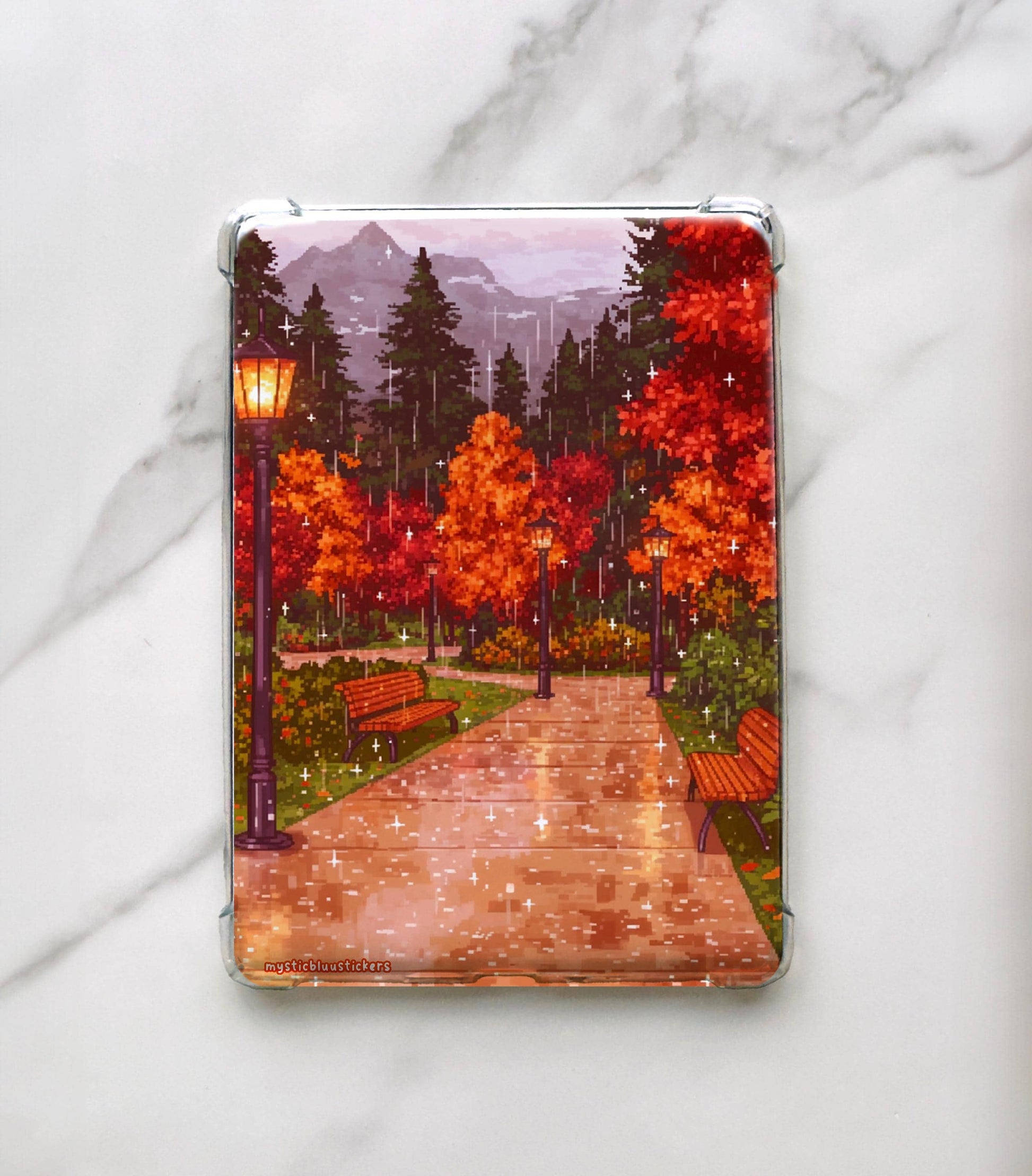 Autumn Park Kindle Insert: Holographic Cardstock Sleeve