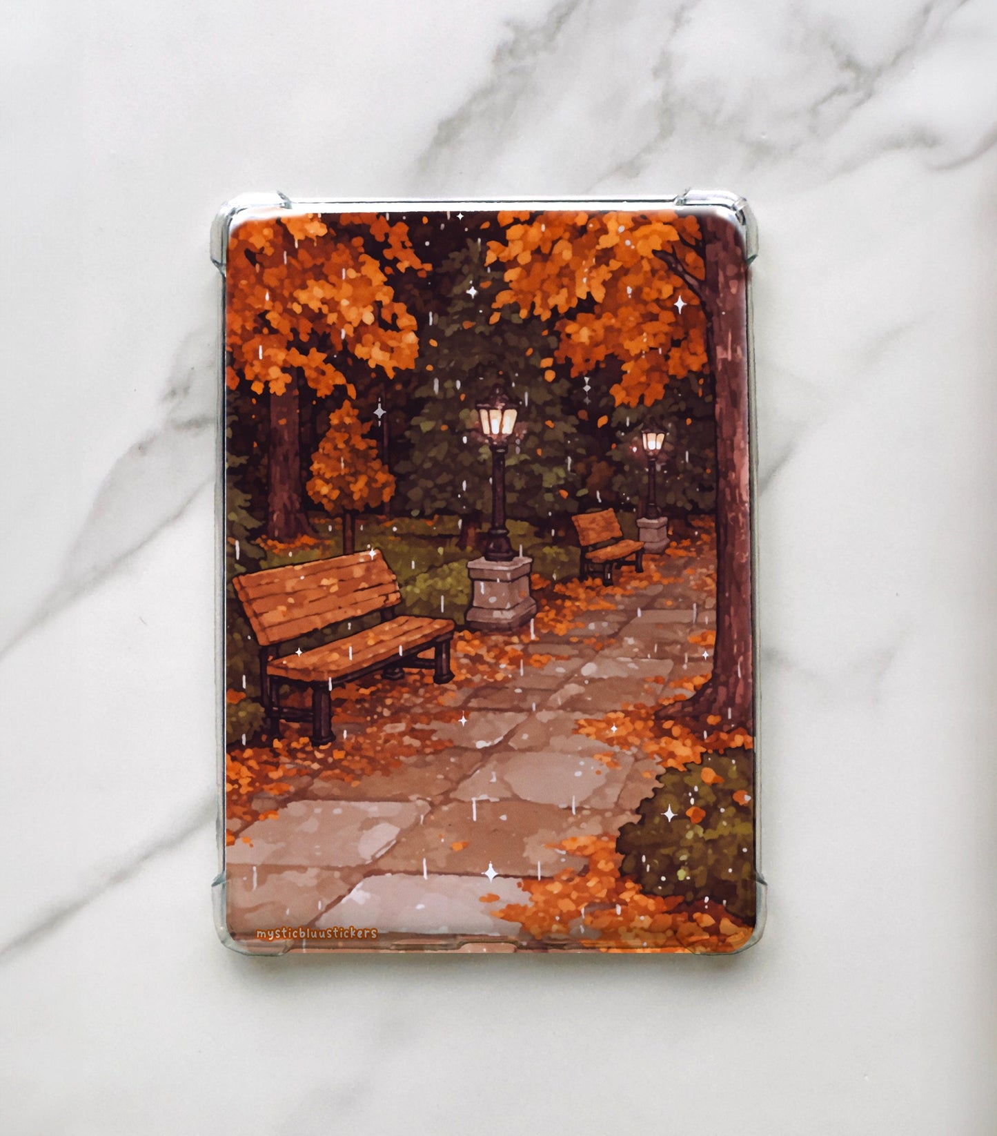 Autumn Park Kindle Insert: Holographic Cardstock Sleeve
