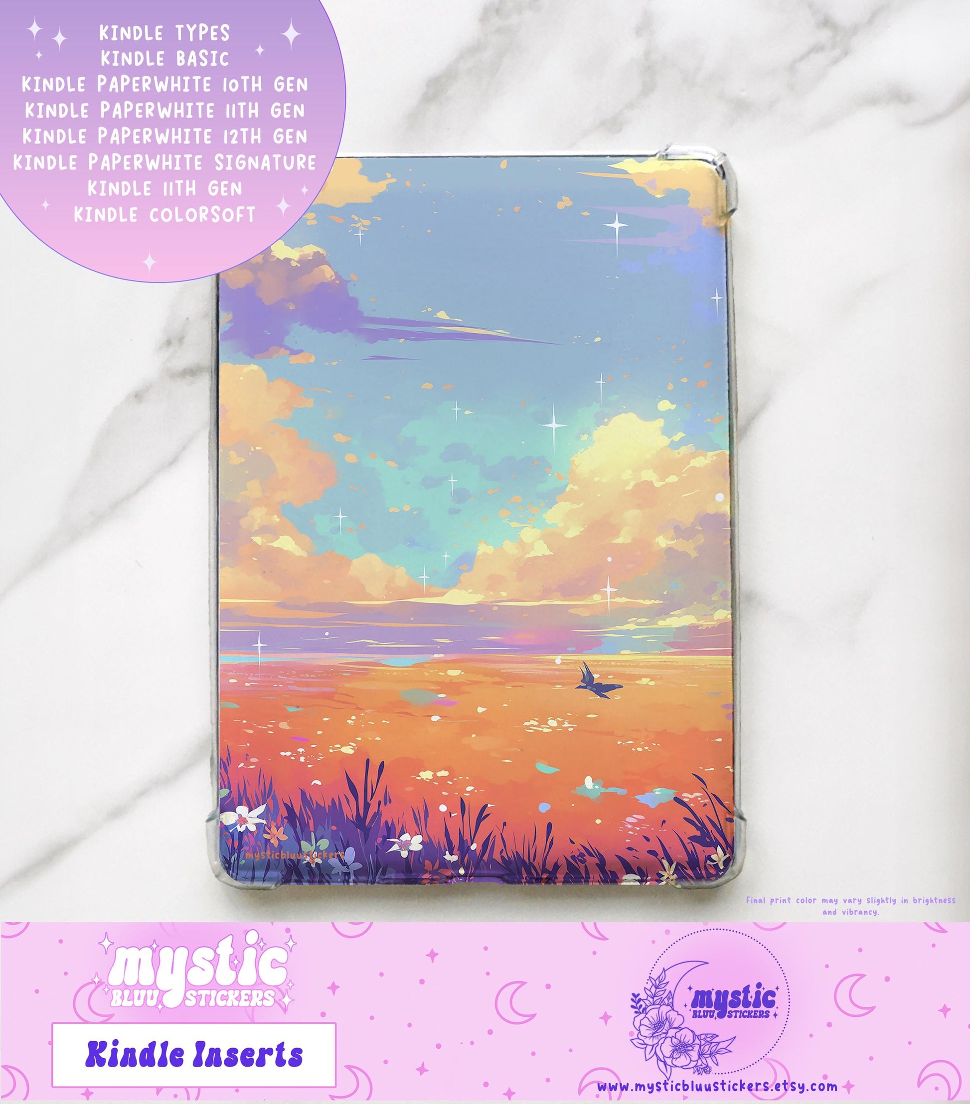 Lace Strawberries Kindle Insert: Holographic Cardstock, Paperwhite 11th Gen