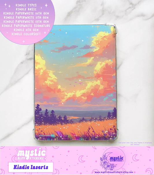 Lace Strawberries Kindle Insert: Holographic Cardstock, Paperwhite 11th Gen