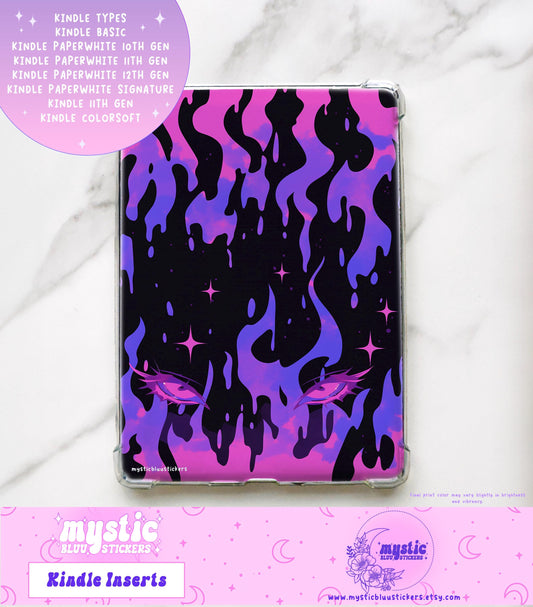 Witchy Kindle Paperwhite Insert: Holographic Cardstock, Reading Accessories