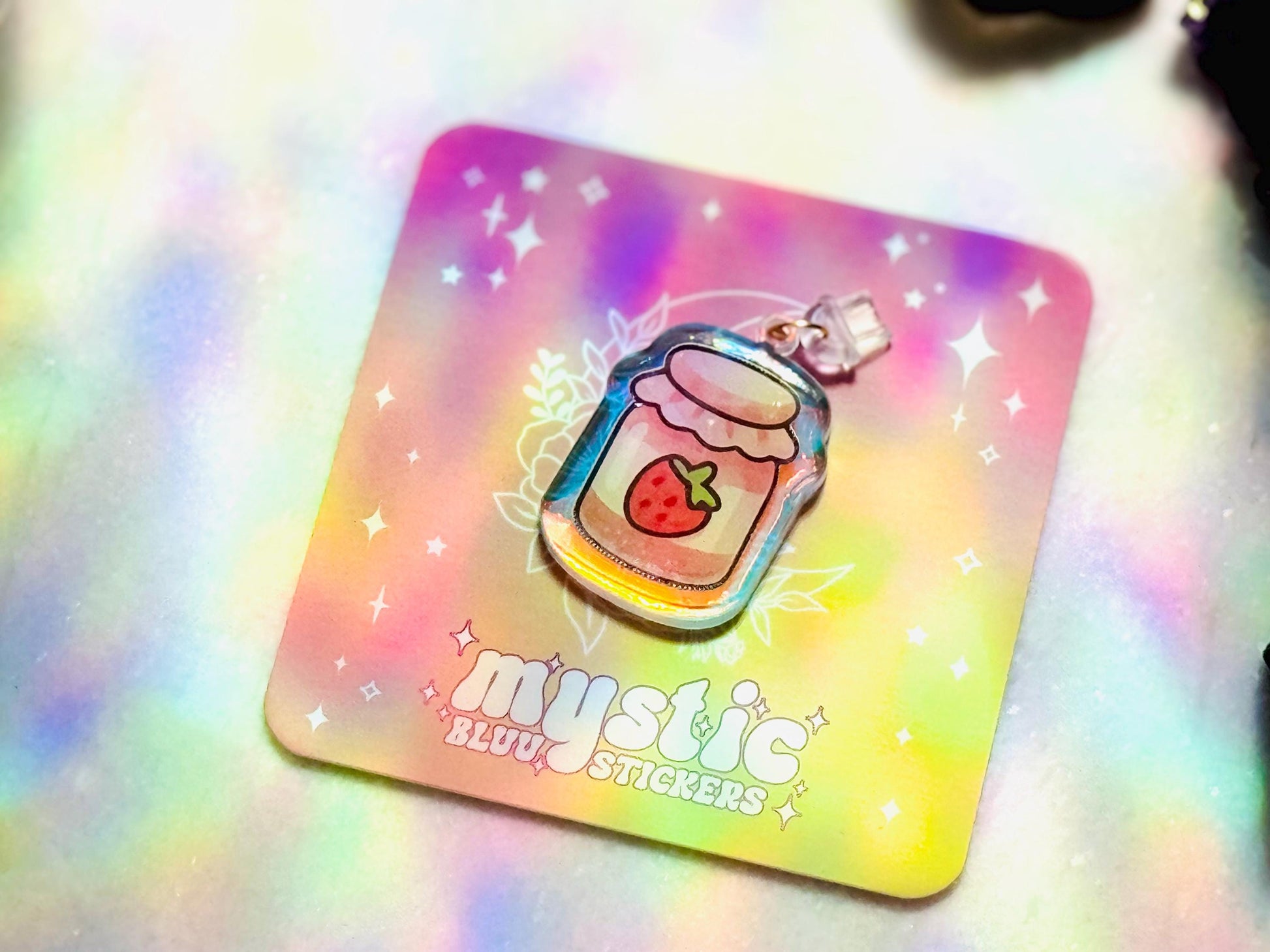 Strawberry Kindle Charm: Soft Girl Keychain or Dust Plug