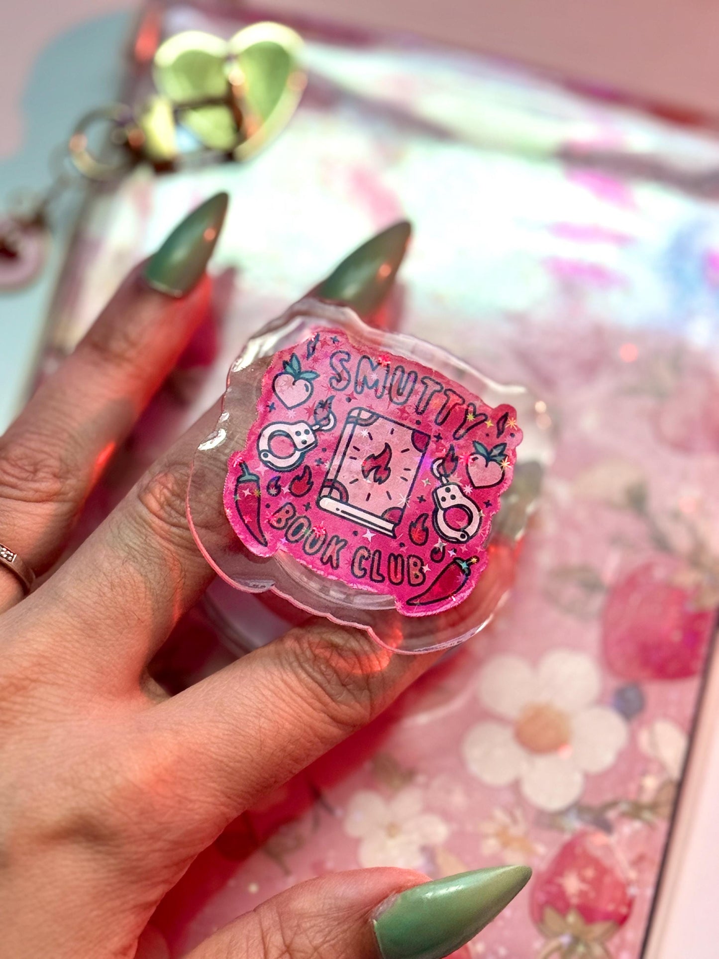 Smutty Book Club Kindle Grip: Spicy Bookish Accessory with MagSafe