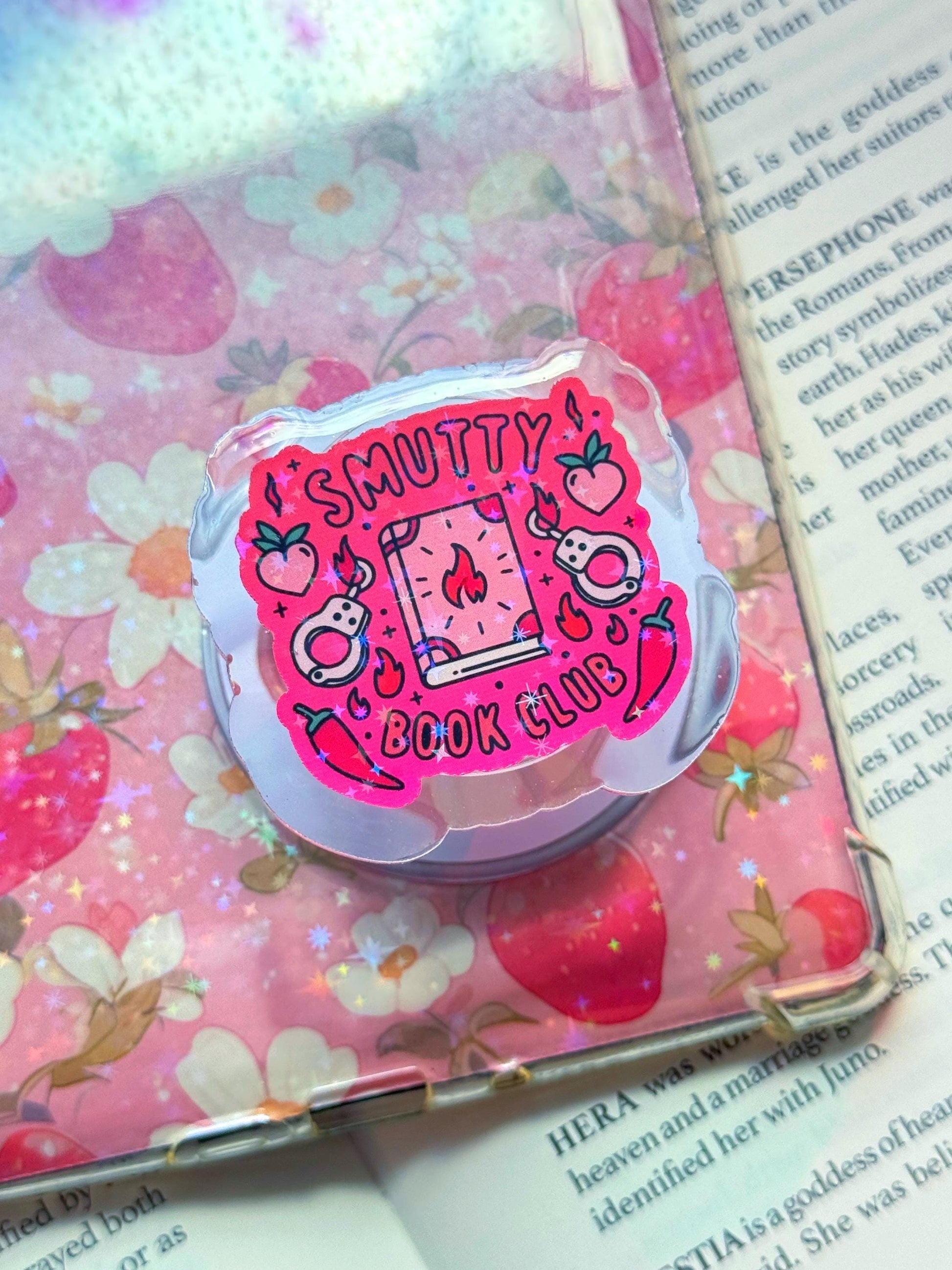 Smutty Book Club Kindle Grip: Spicy Bookish Accessory with MagSafe