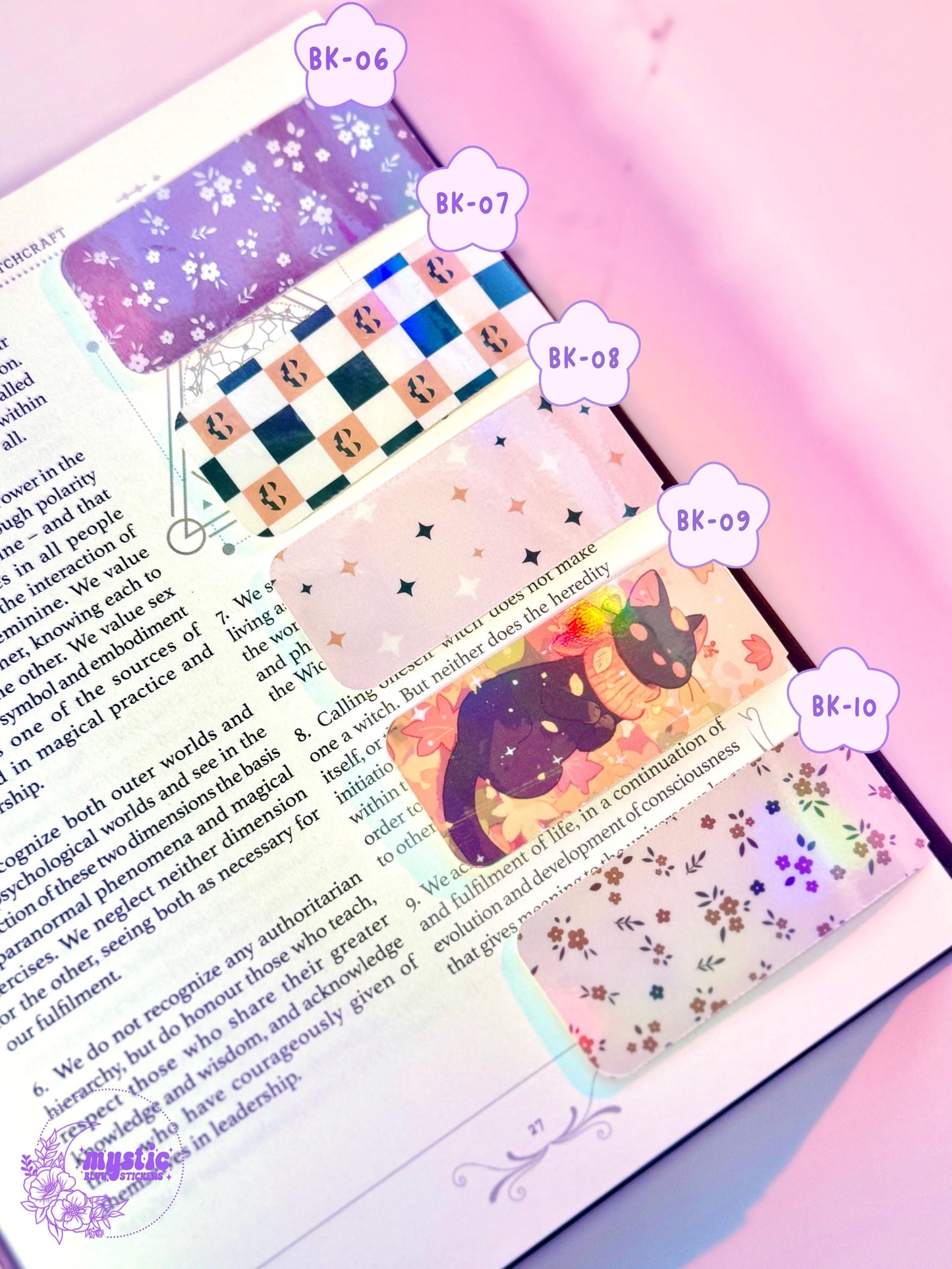 Holographic Magnetic Bookmark: Booktok Reader Gift