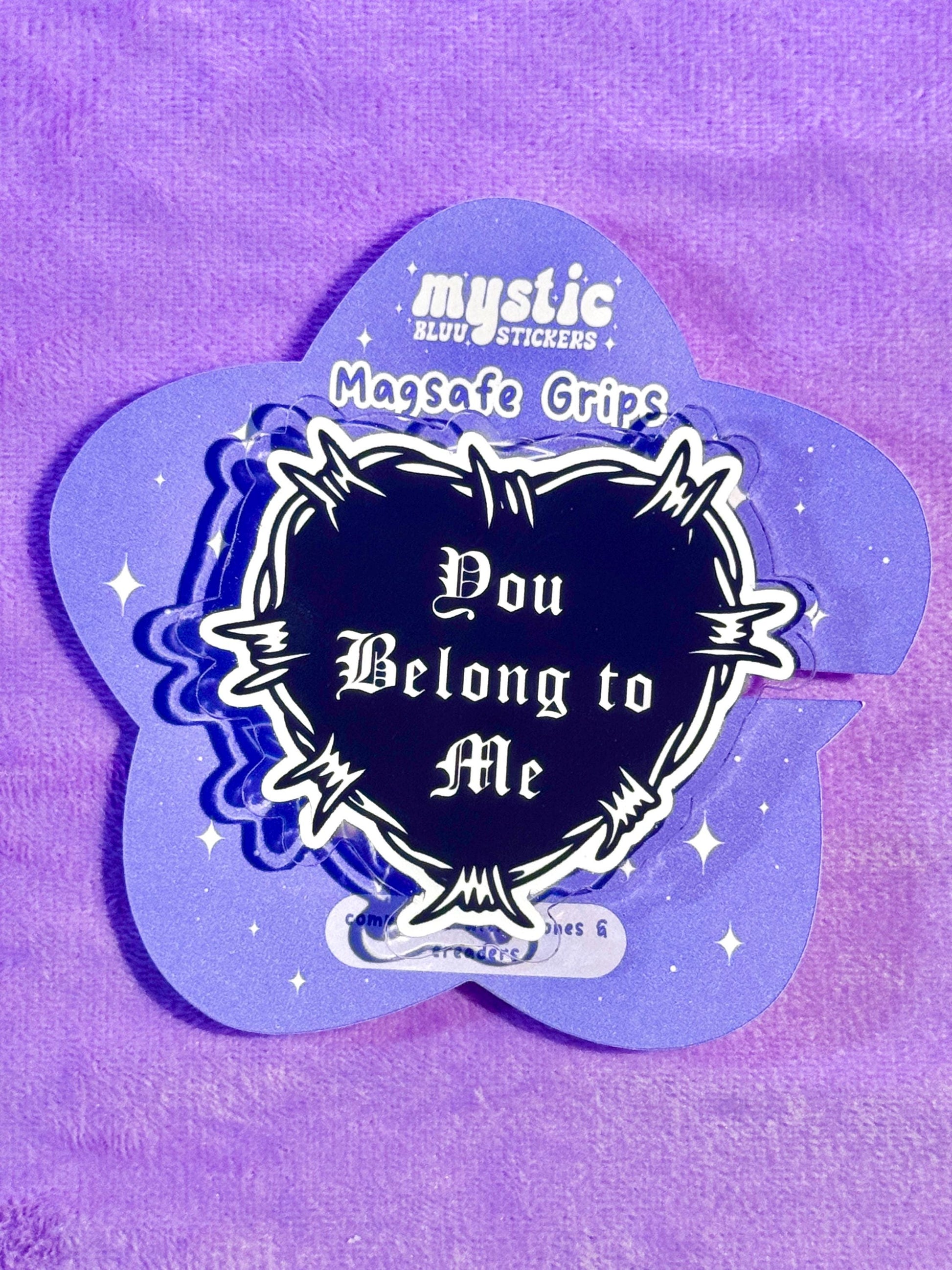 Smut Phrases MagSafe Kindle Grip: Holographic Bookish Accessory