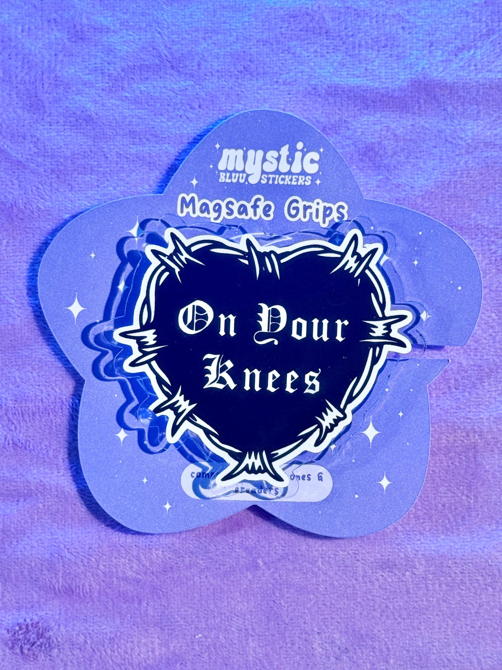 Smut Phrases MagSafe Kindle Grip: Holographic Bookish Accessory