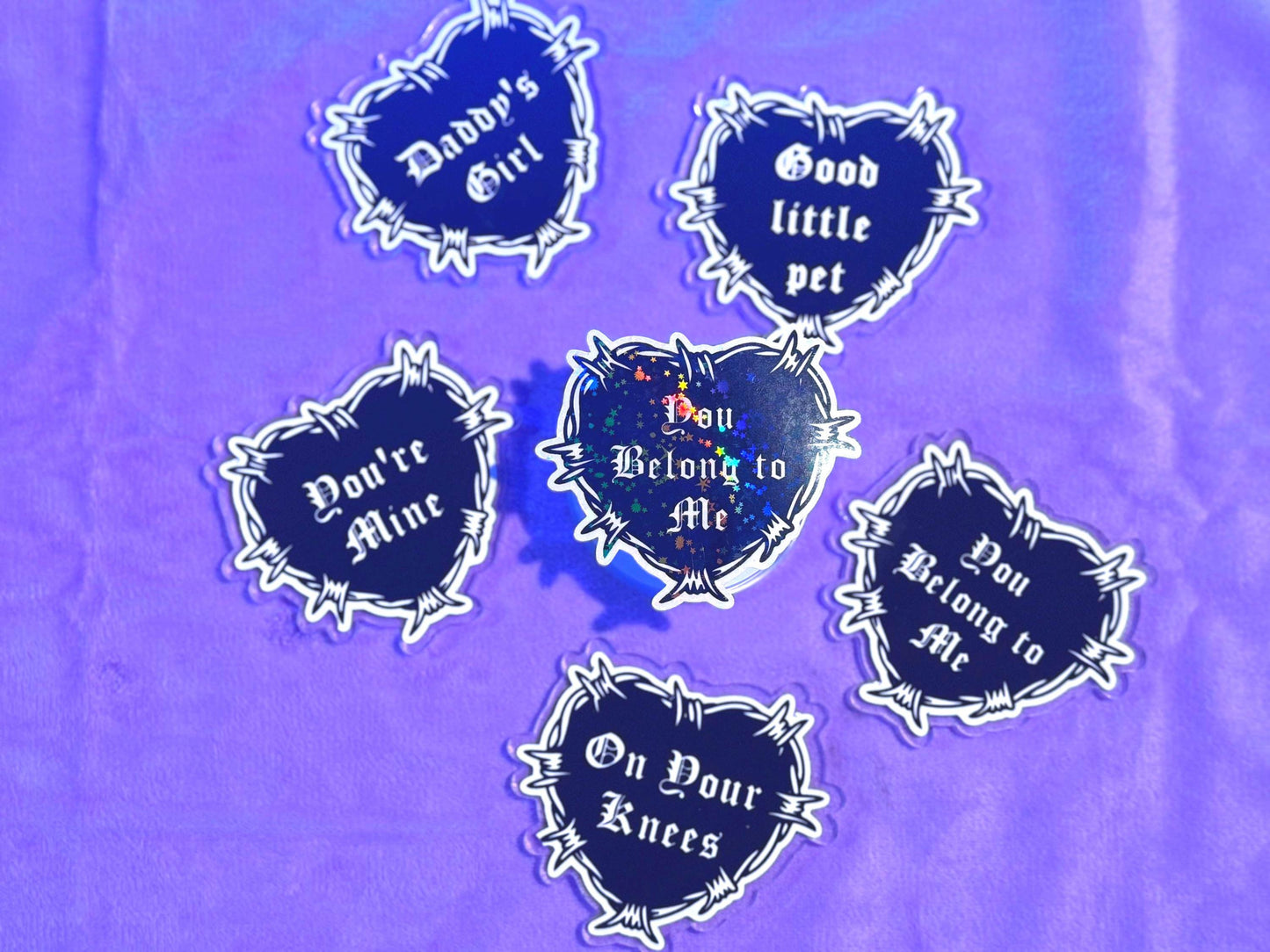 Smut Phrases MagSafe Kindle Grip: Holographic Bookish Accessory