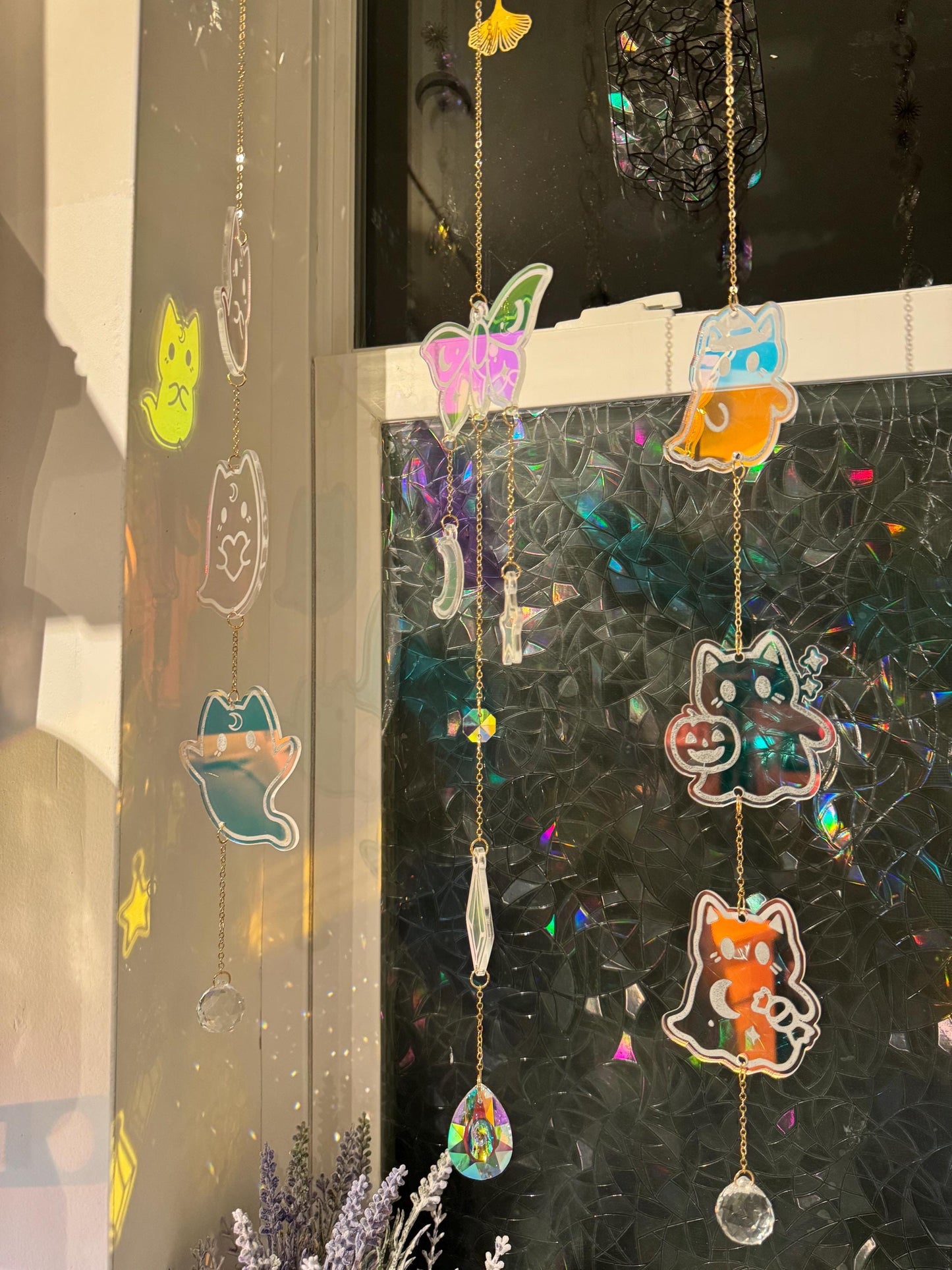 Iridescent Acrylic Frog Sun Catcher: Witchy Cottagecore Rainbow Maker