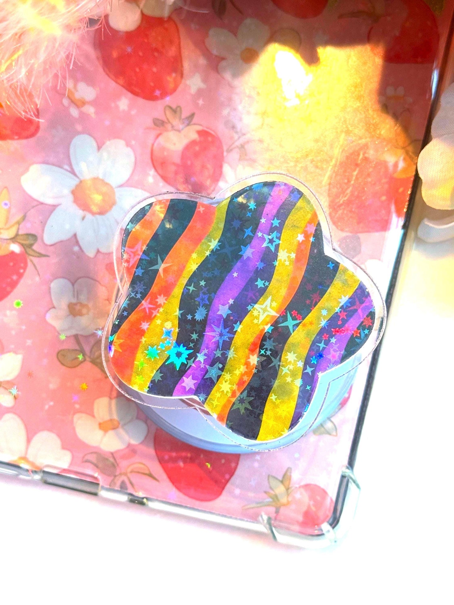 Halloween Stripe MagSafe Grip: Spooky E-Reader & Phone Accessory