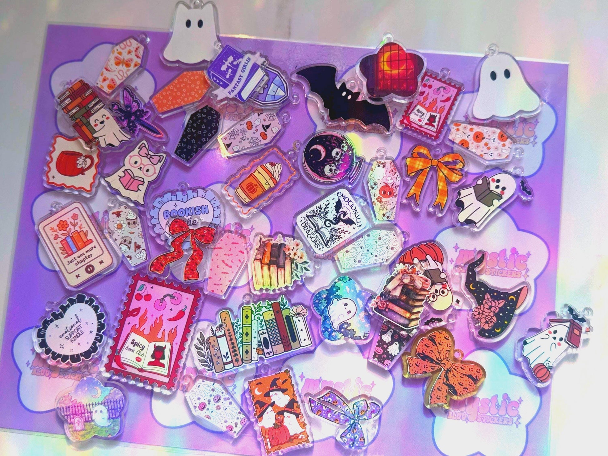 Assorted Halloween Kindle Charm: Spooky Ghost Bookish Phone Dust Plug