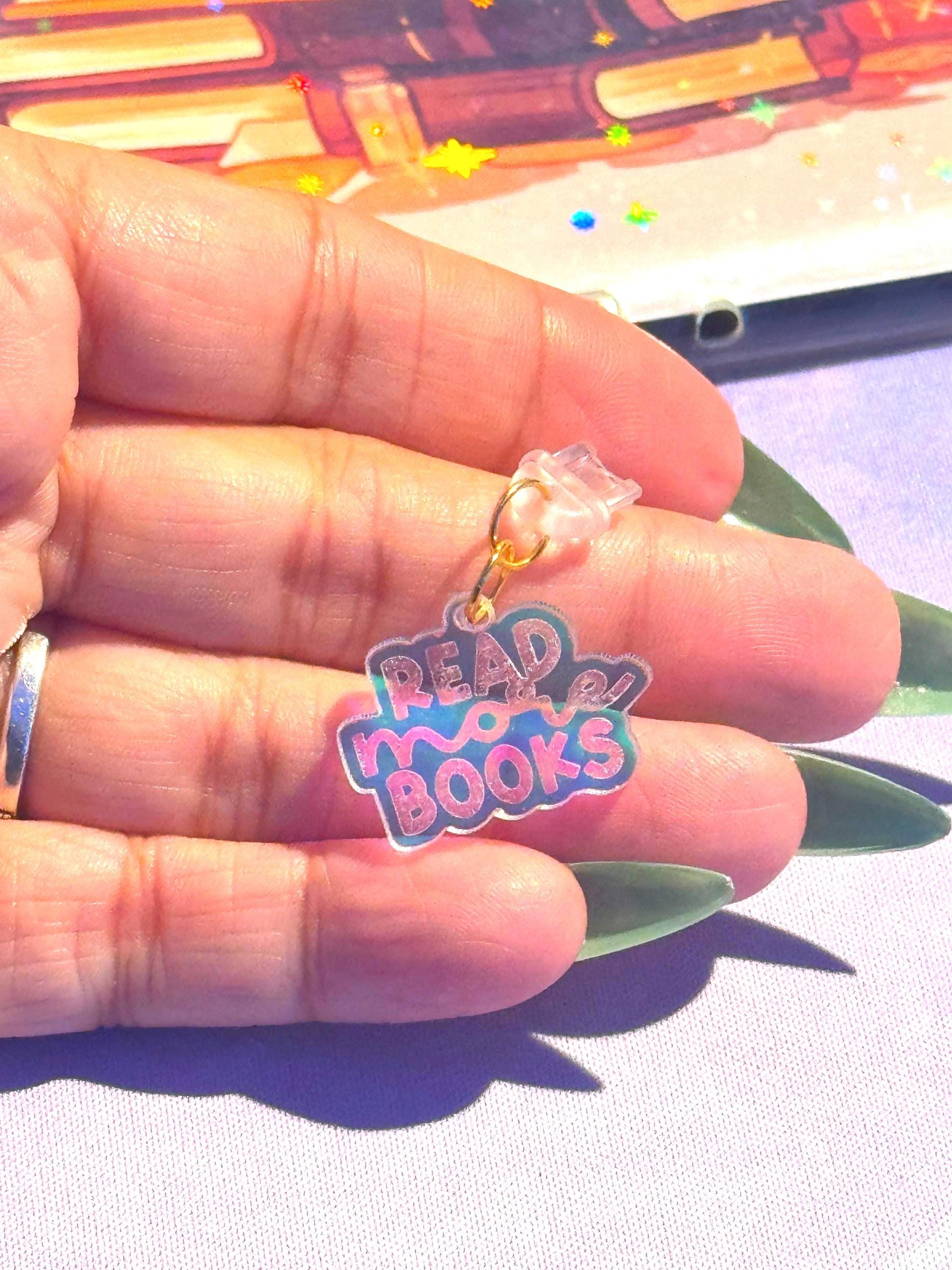 Personalized Initial Kindle Charm: Book Lover Gift, USB-C Dust Plug