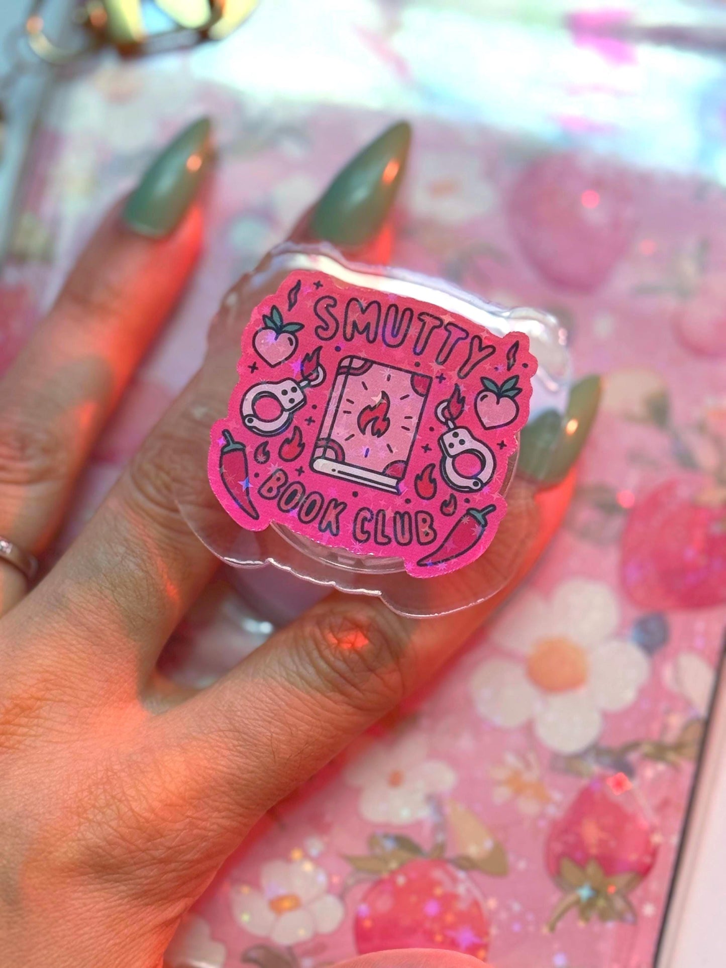 Smutty Book Club Kindle Grip: Spicy Bookish Accessory with MagSafe