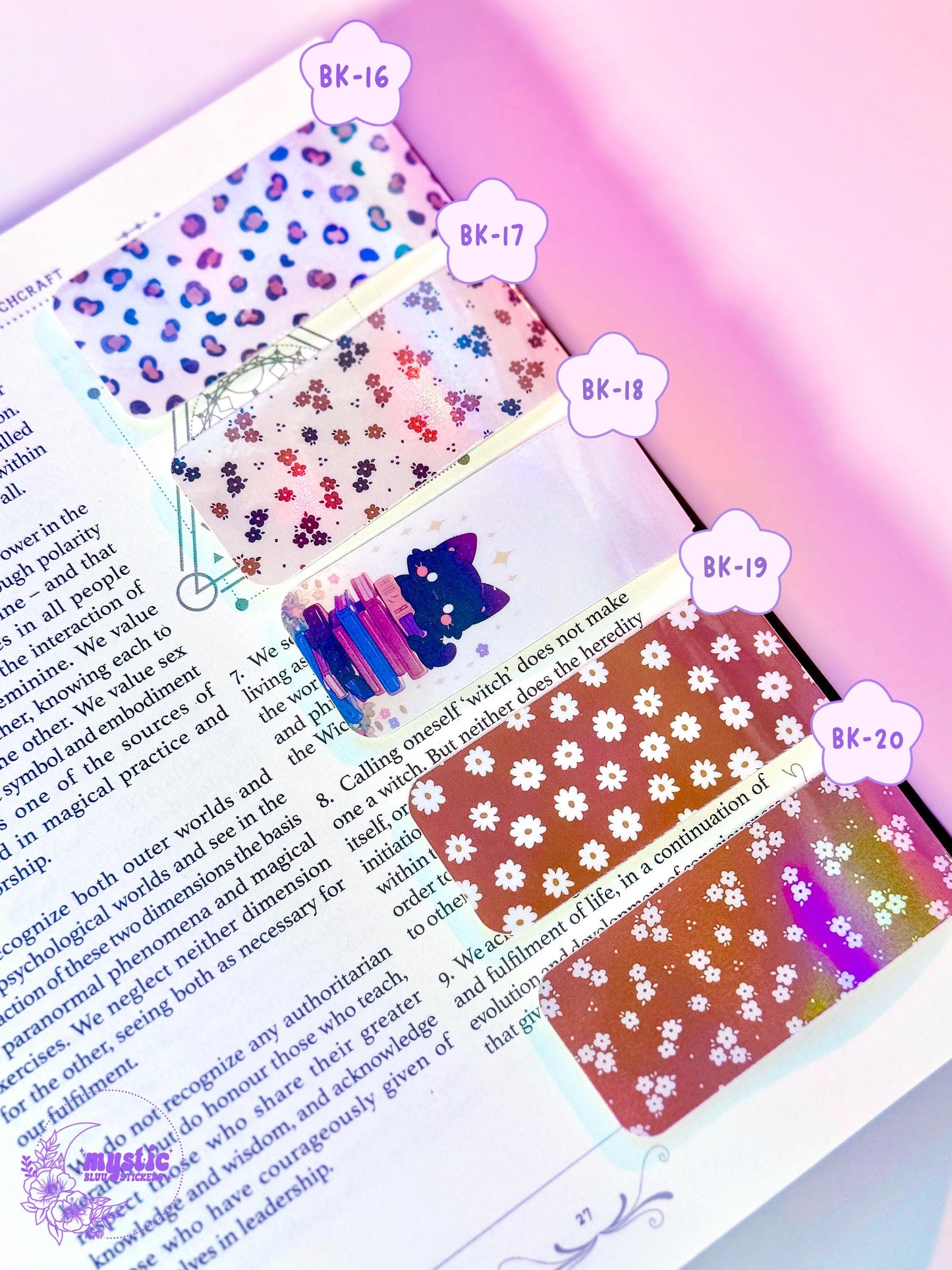 Holographic Magnetic Bookmark: Booktok Reader Gift