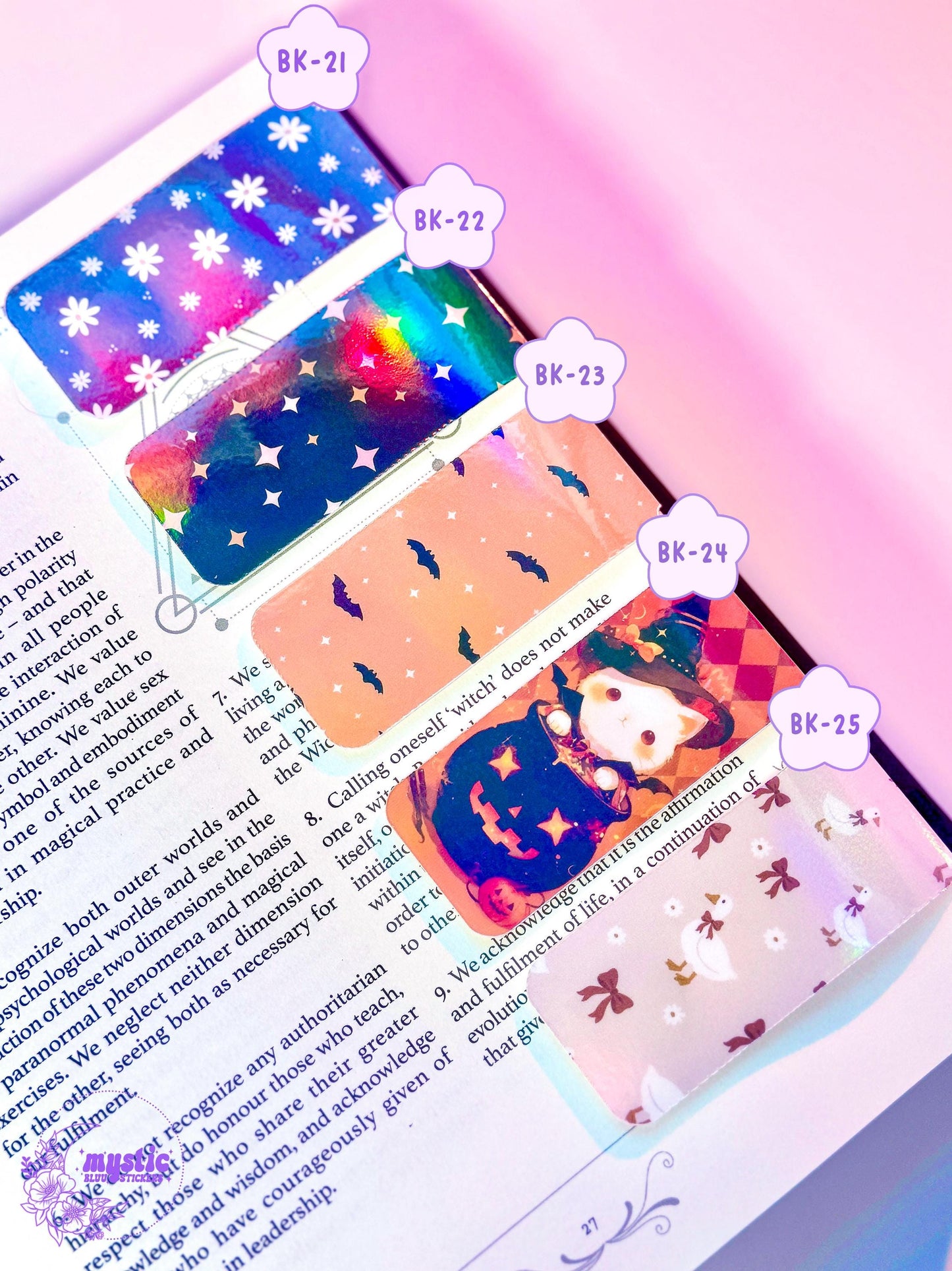 Holographic Magnetic Bookmark: Booktok Reader Gift