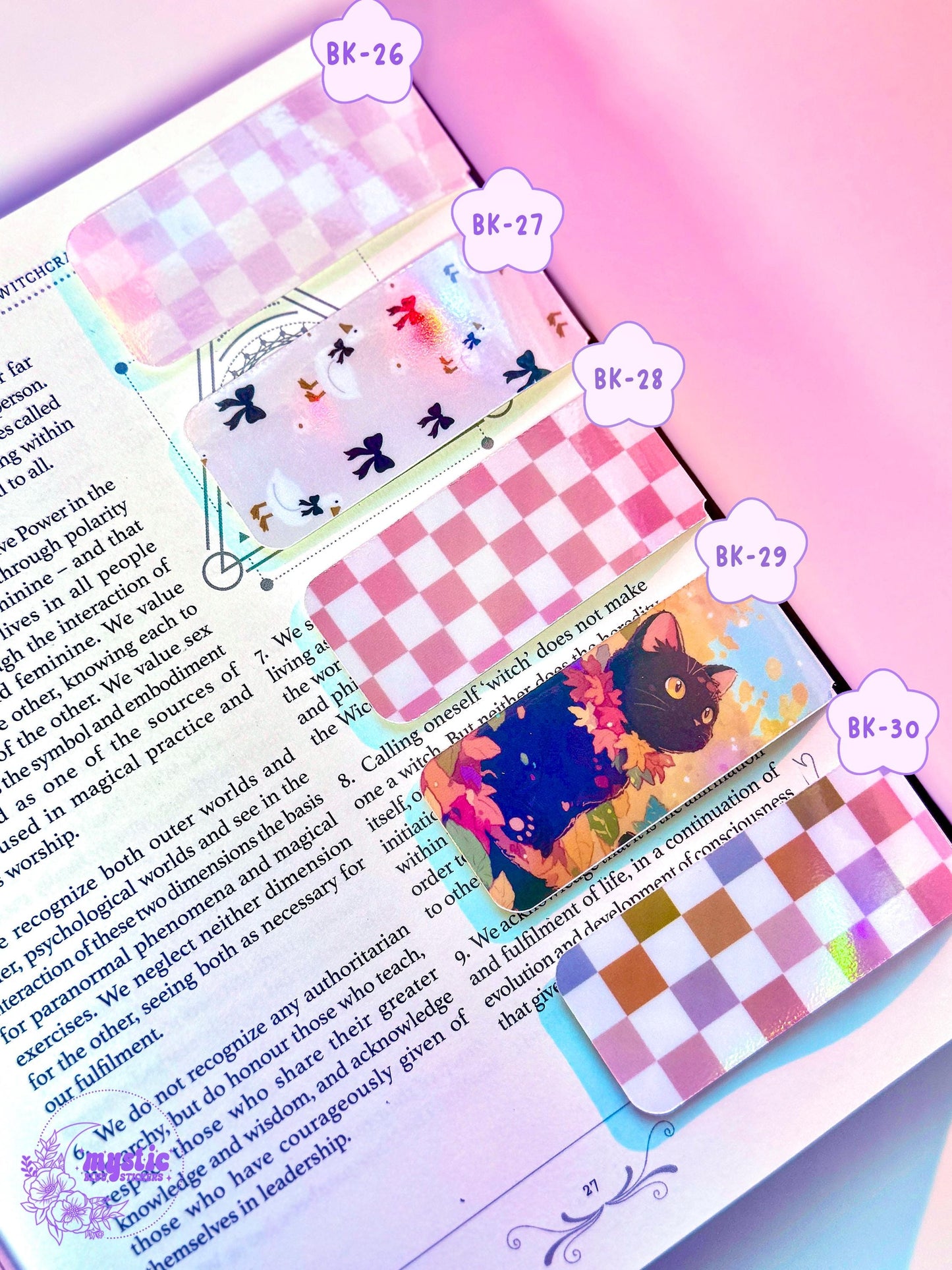 Holographic Magnetic Bookmark: Booktok Reader Gift