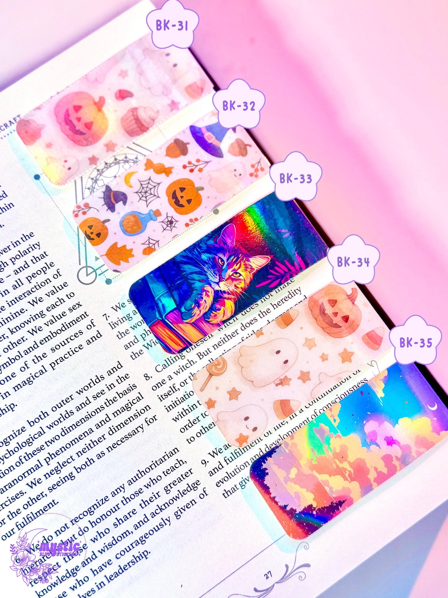 Holographic Magnetic Bookmark: Booktok Reader Gift