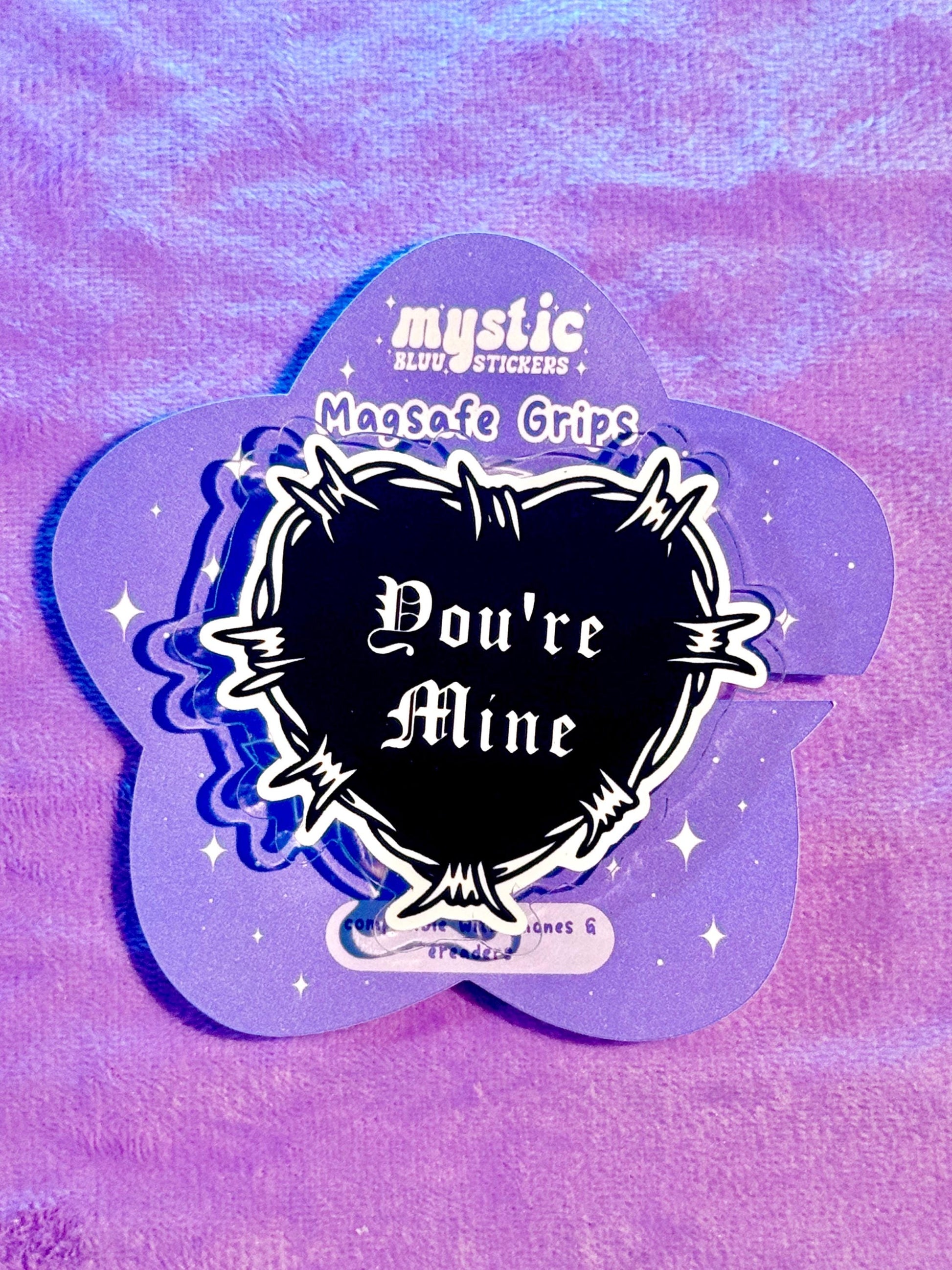 Smut Phrases MagSafe Kindle Grip: Holographic Bookish Accessory