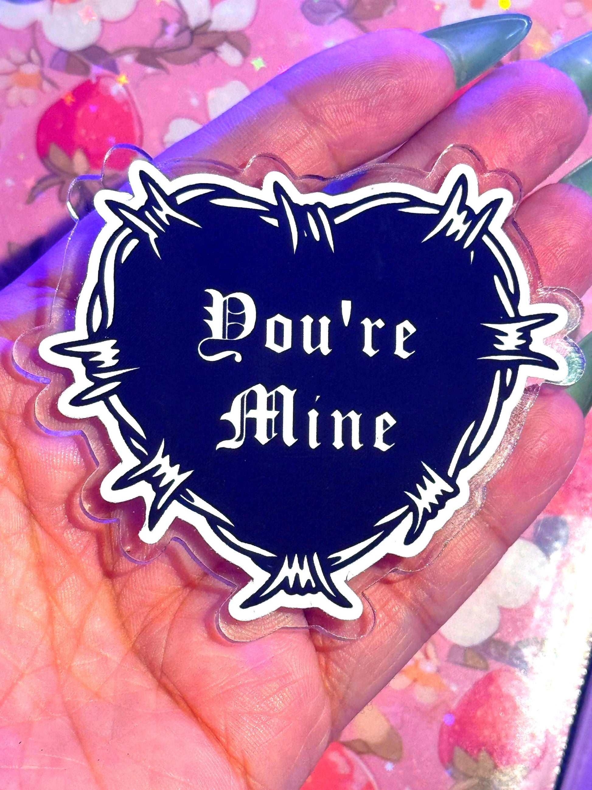 Smut Phrases MagSafe Kindle Grip: Holographic Bookish Accessory