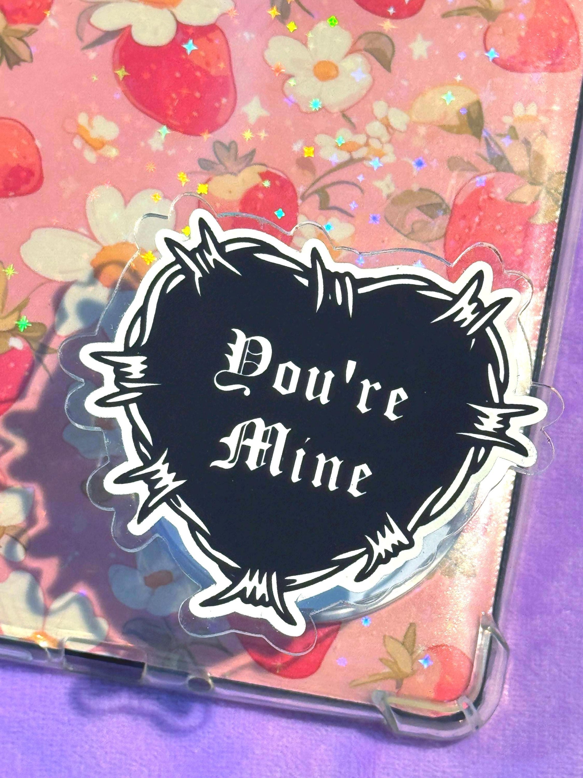 Smut Phrases MagSafe Kindle Grip: Holographic Bookish Accessory