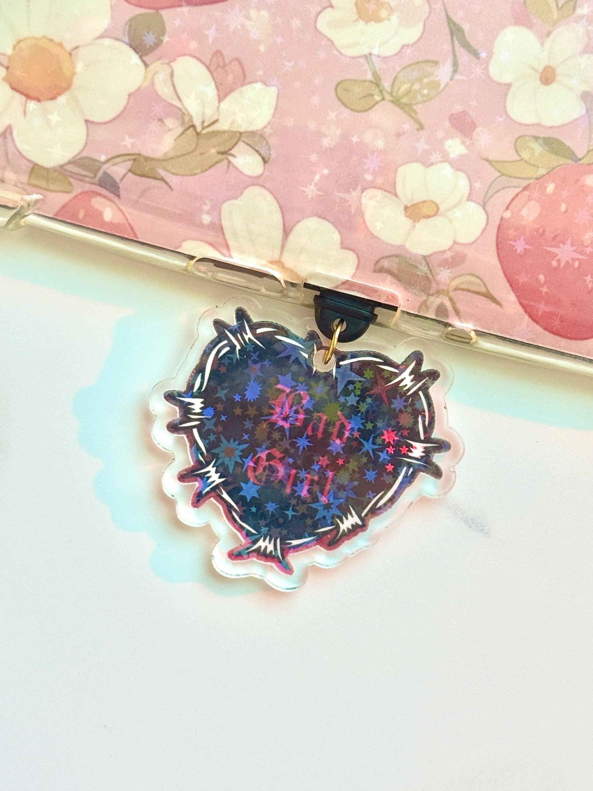 Gothic Good Girl Kindle Dust Plug Charm: Dark Romance Resin USB-C Port Cover