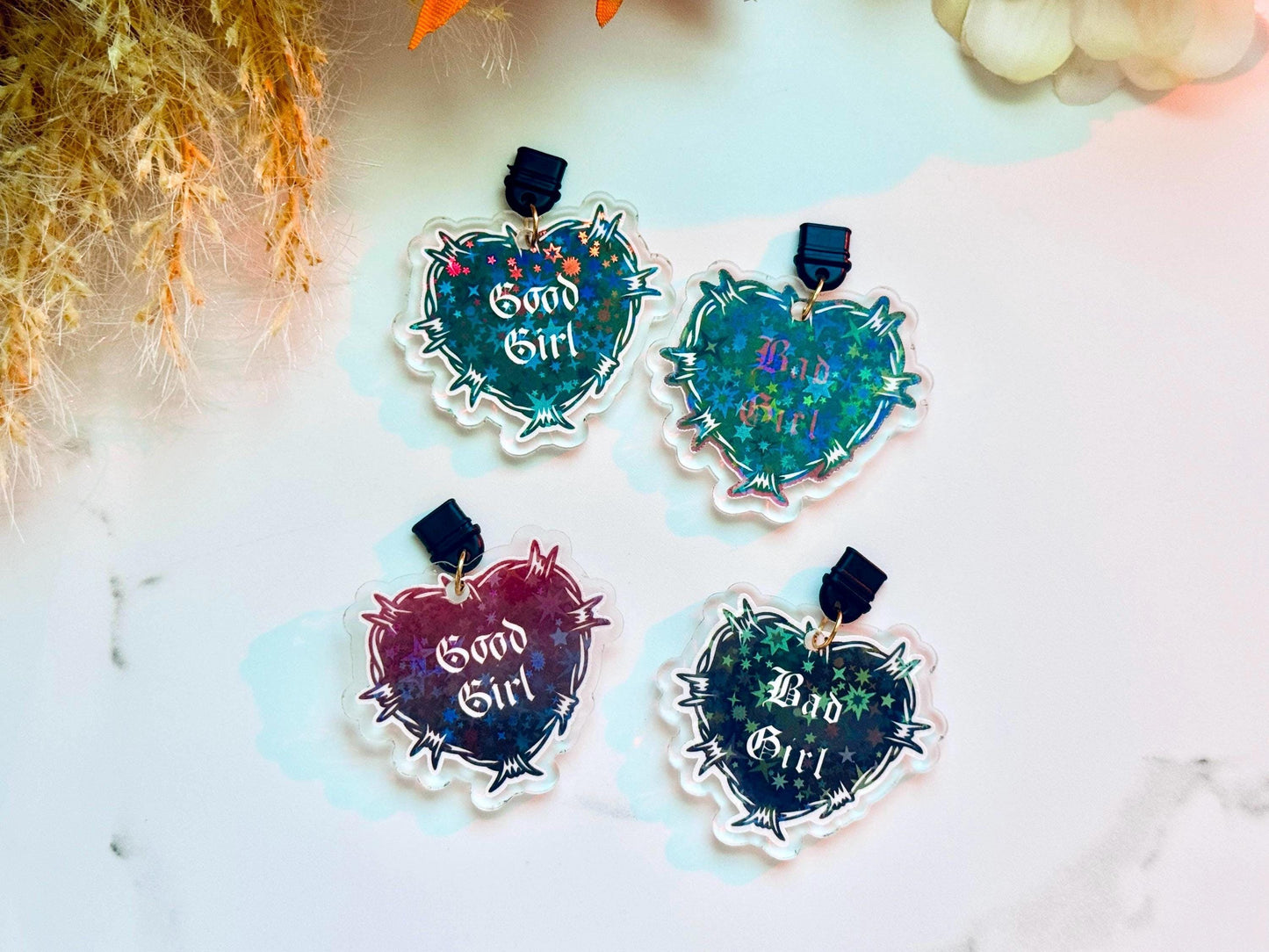 Gothic Good Girl Kindle Dust Plug Charm: Dark Romance Resin USB-C Port Cover