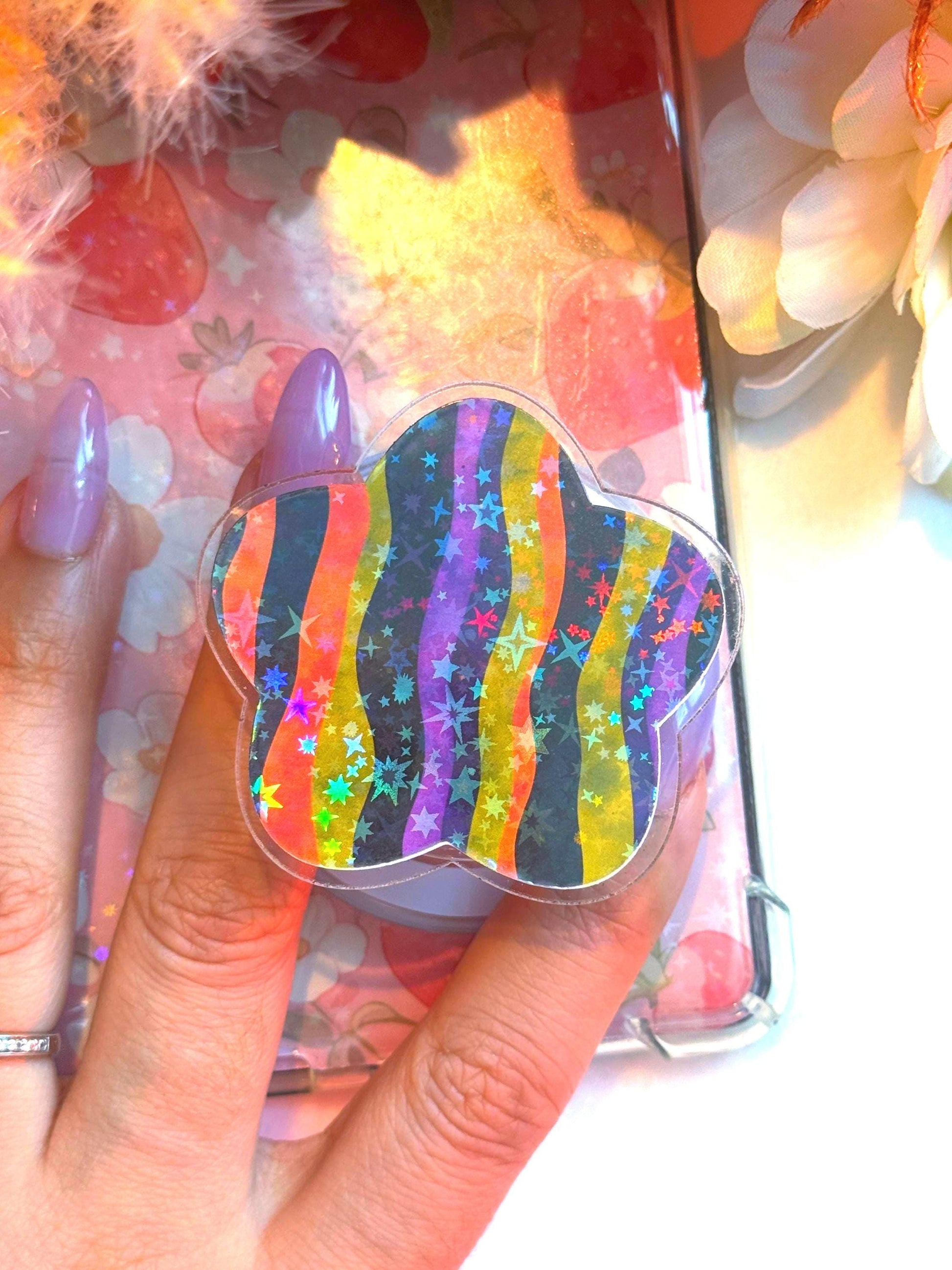 Halloween Stripe MagSafe Grip: Spooky E-Reader & Phone Accessory