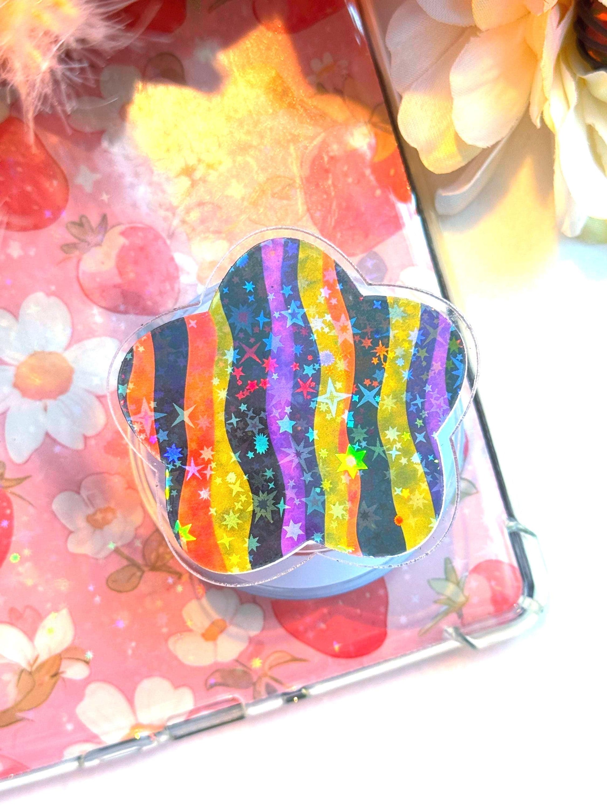 Halloween Stripe MagSafe Grip: Spooky E-Reader & Phone Accessory