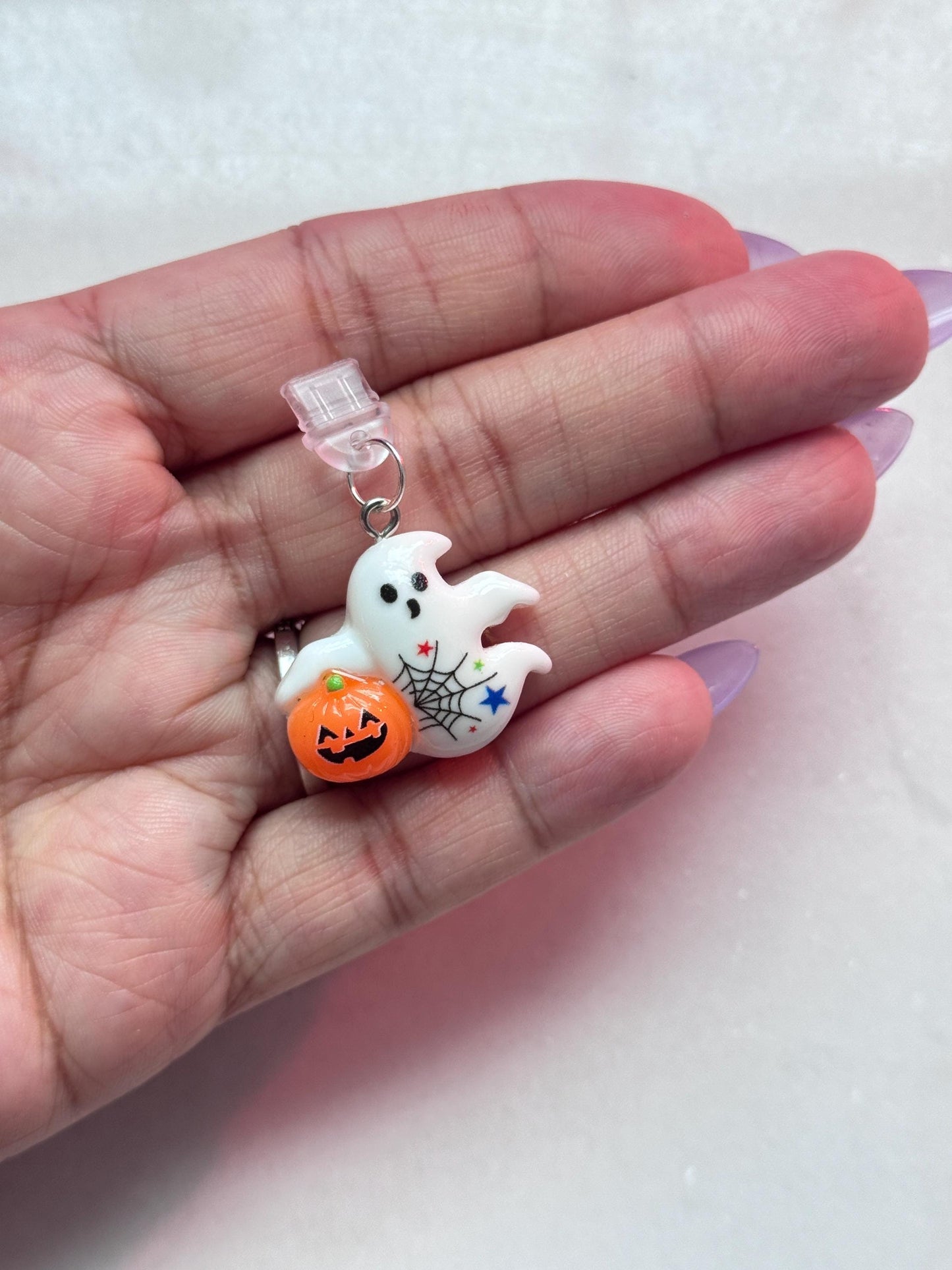 Ghost Dust Plug Charm – Halloween Kindle & Phone USB-C Accessory