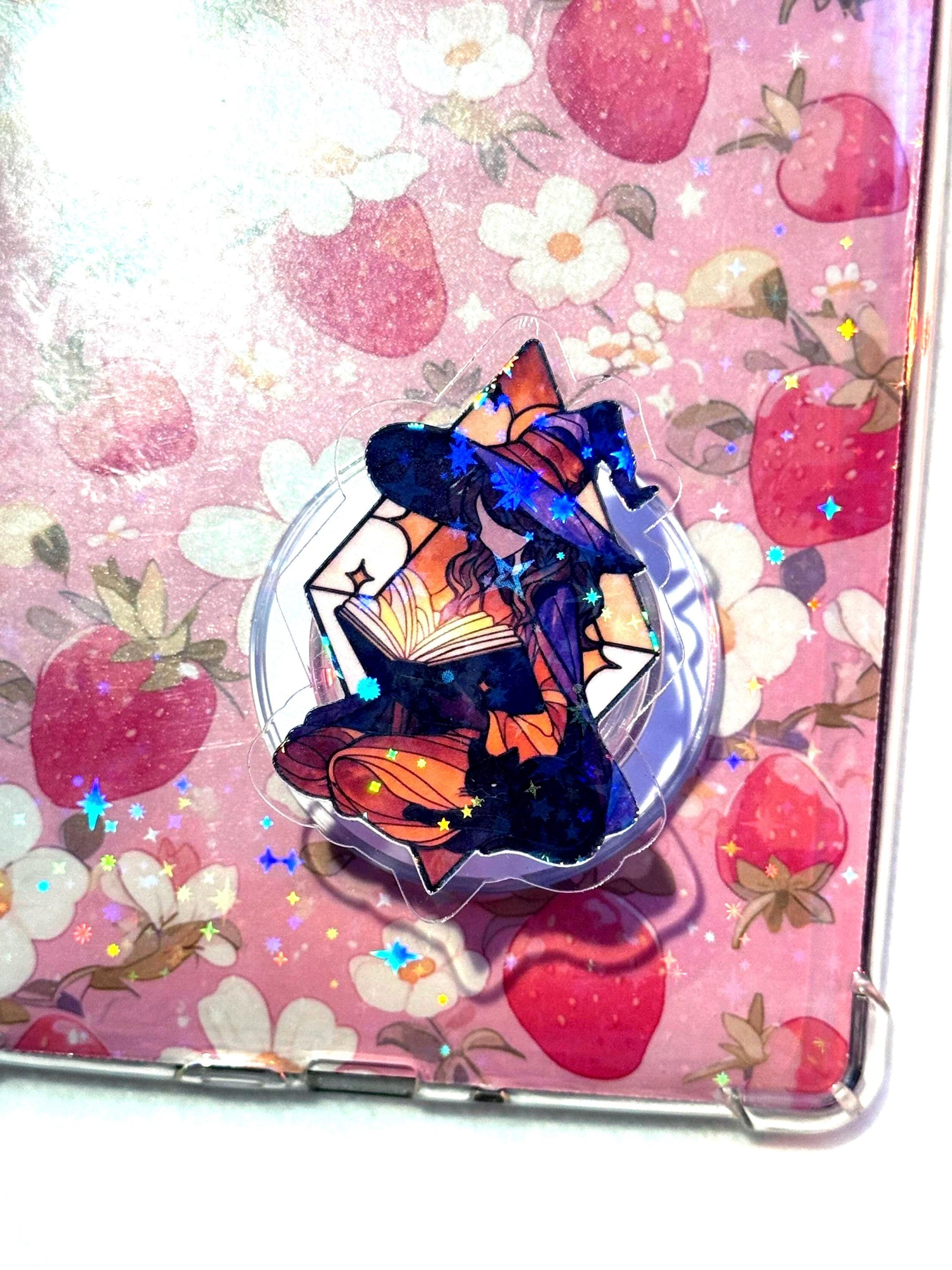 Witch MagSafe Phone Grip: Holographic Book Reader Accessory