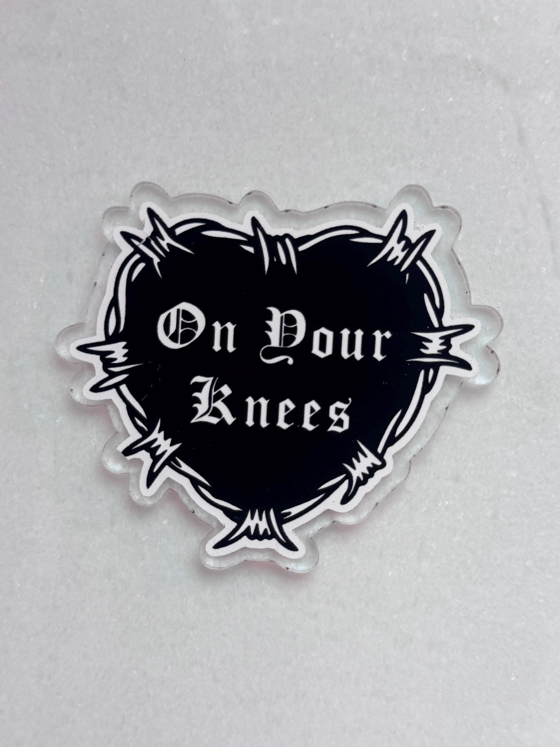 Smut Phrases Acrylic Flat Back – DIY Accessory for Badge Reels & Phone Grips