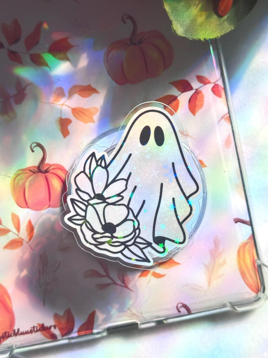 Halloween Ghost MagSafe Kindle Grip Spooky E-Reader & Phone Accessory