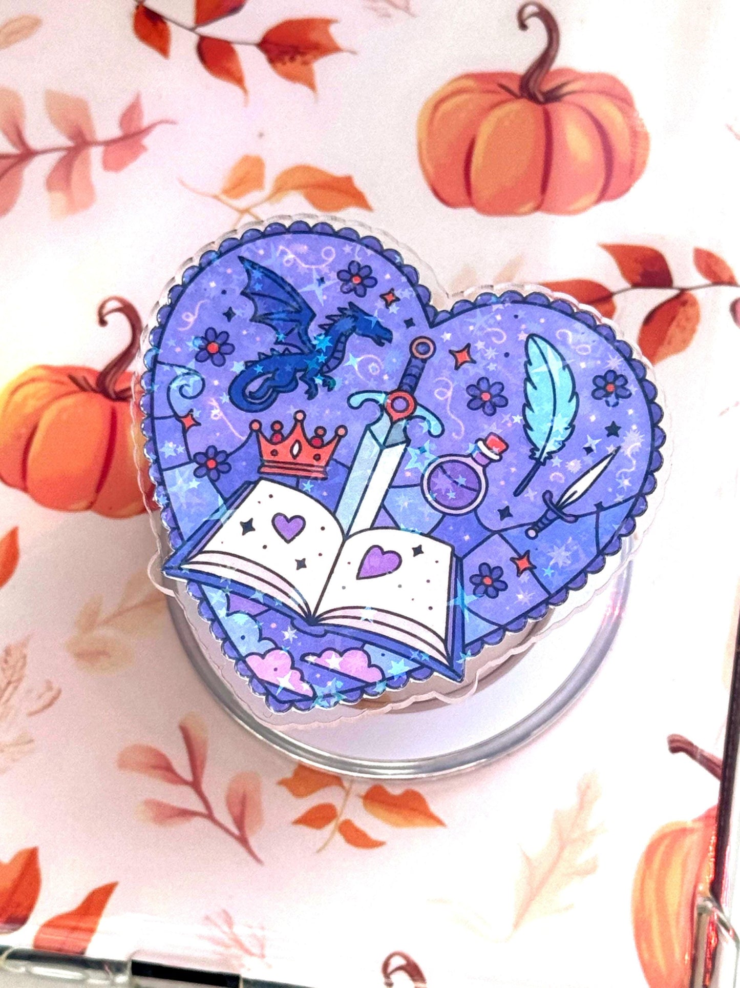 Fantasy Dragon Kindle Grip: Magsafe Phone, Tablet iPad Holder