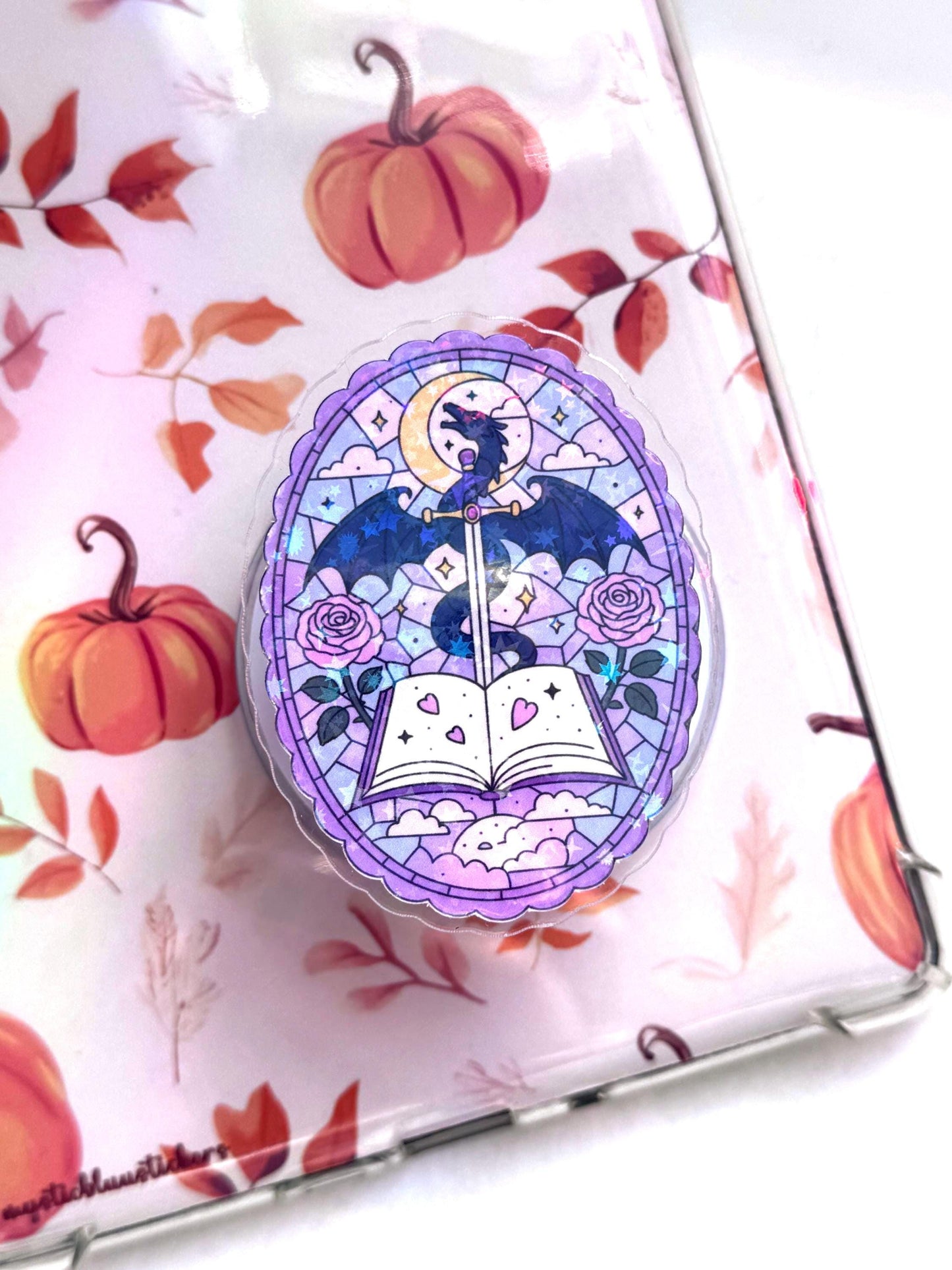 Fantasy Dragon Kindle Grip: Magsafe Phone, Tablet iPad Holder