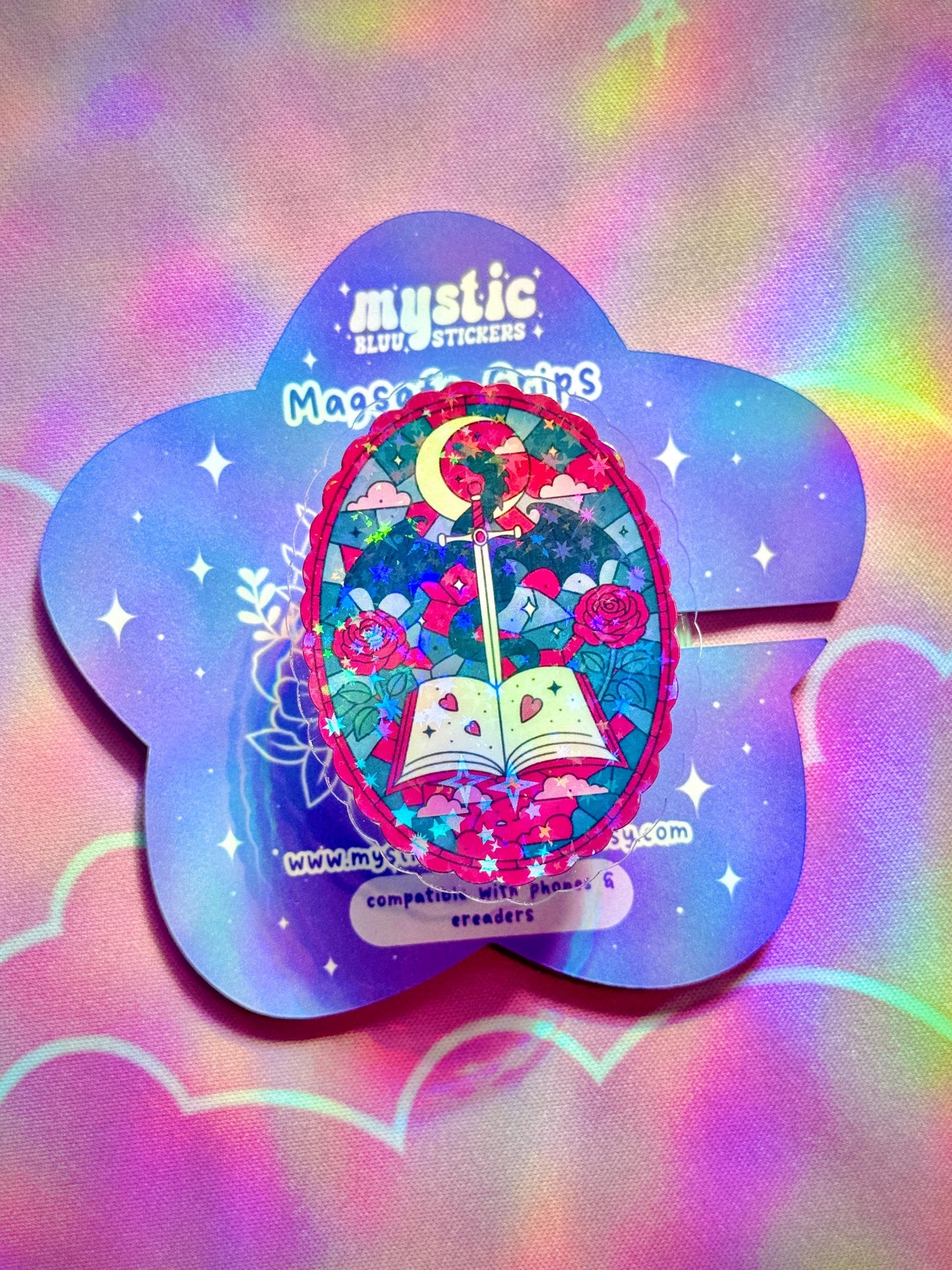 Romantasy Dragon Kindle Grip: Magsafe Phone, Tablet iPad Holder