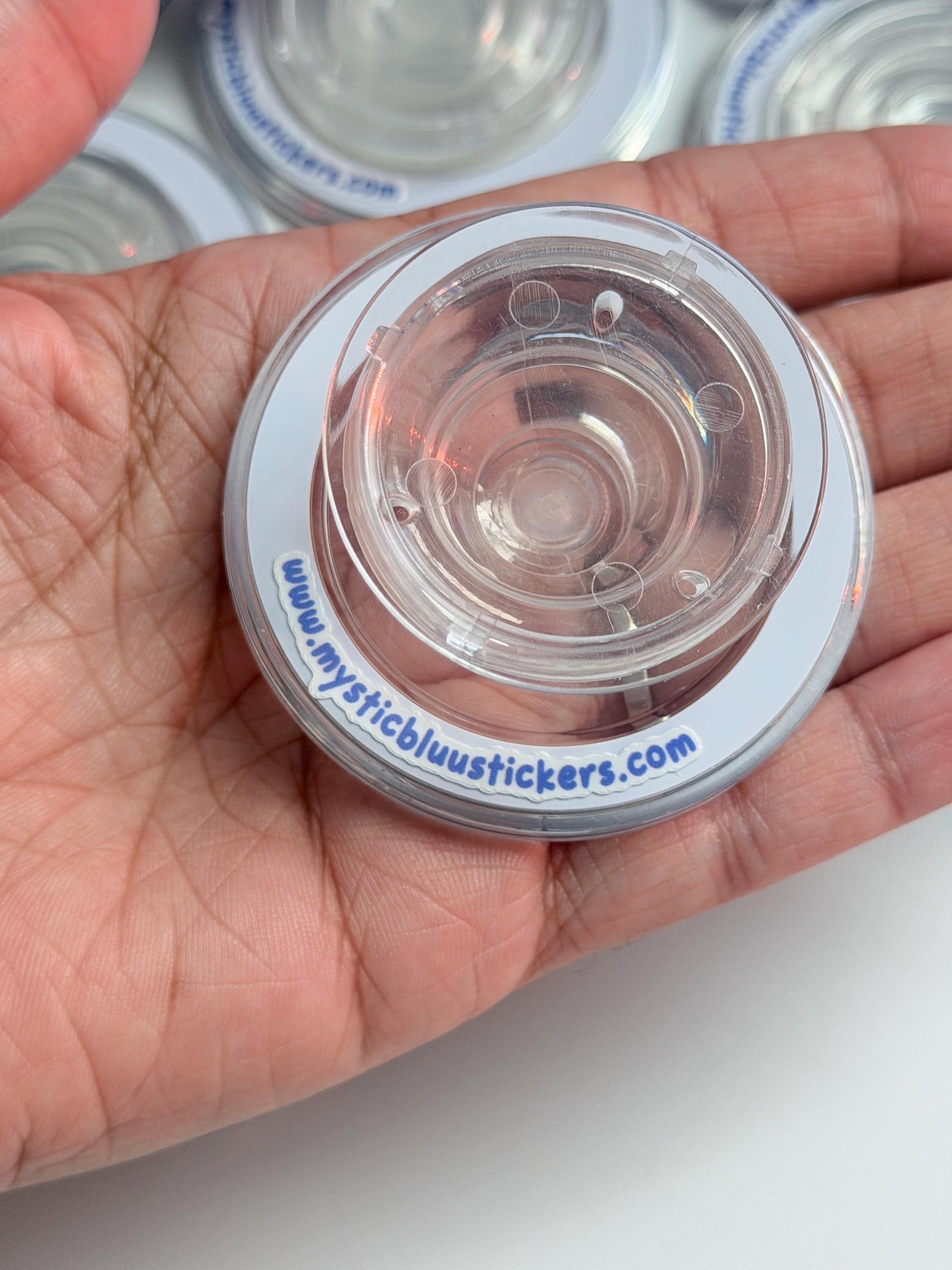 Christmas MagSafe Phone Grip: Holographic Gingerbread Library Kindle Grip