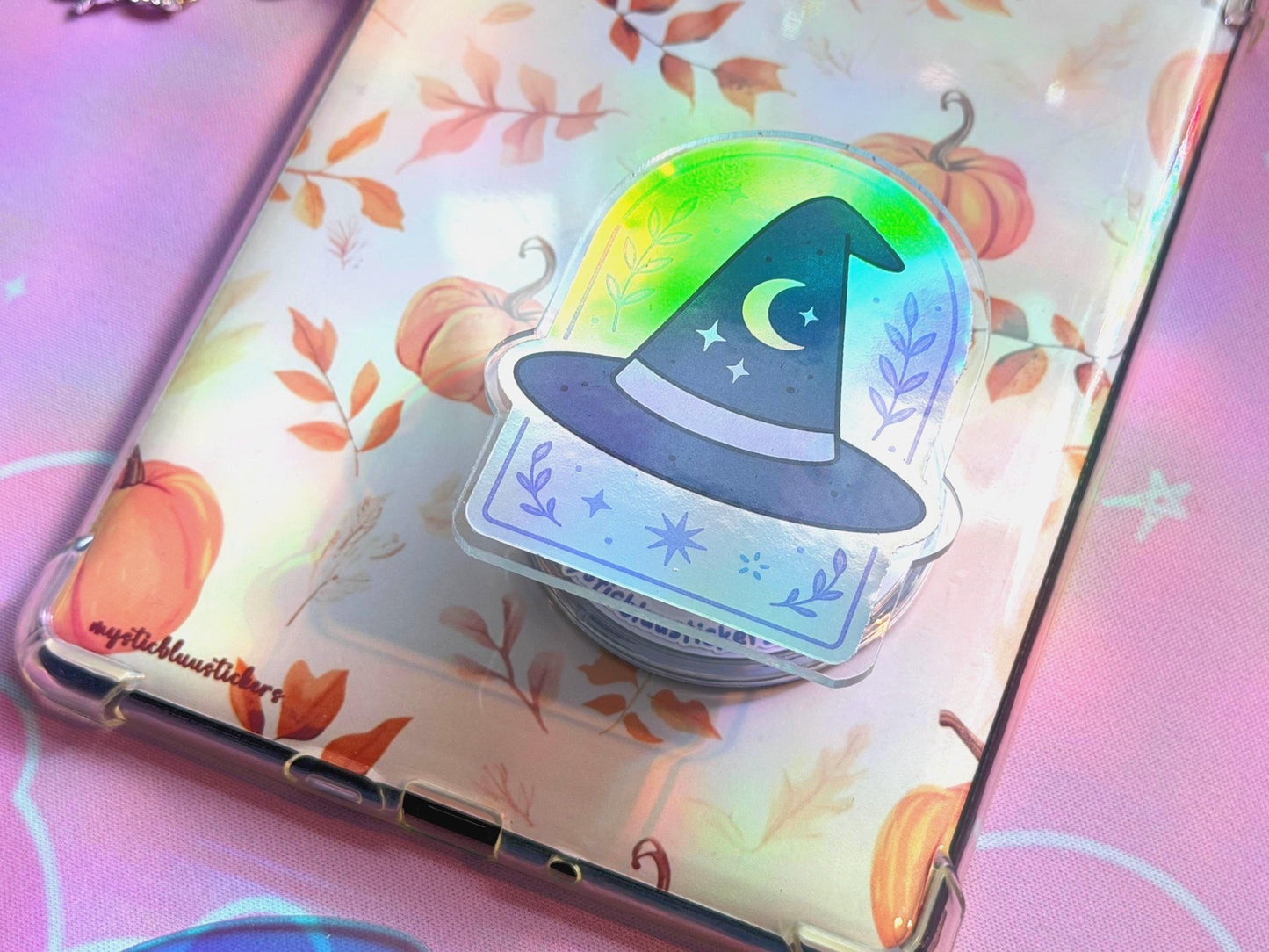 Celestial Witch Hat Kindle Grip: Magsafe Witchy Book Reader Accessory