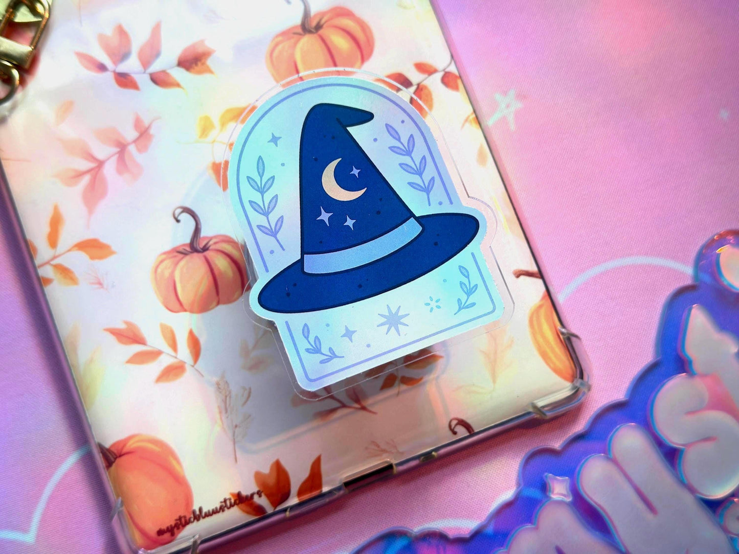 Celestial Witch Hat Kindle Grip: Magsafe Witchy Book Reader Accessory