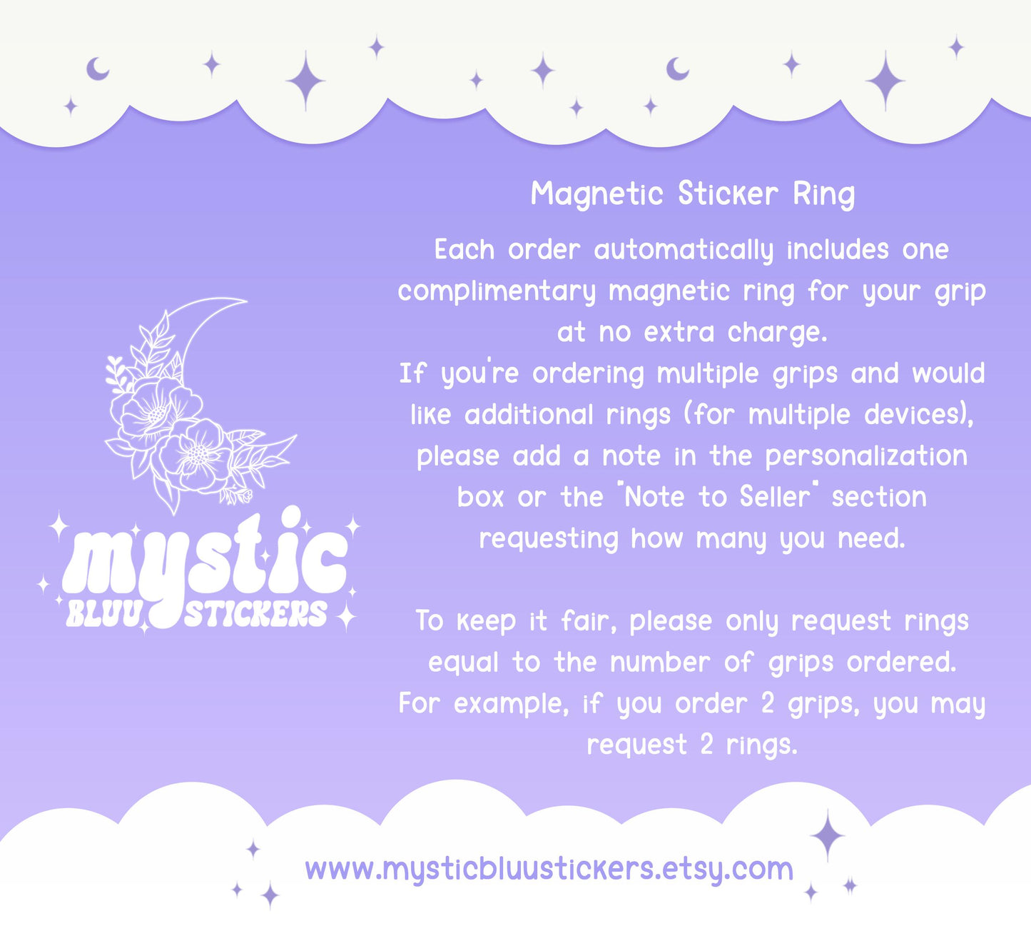 Christmas MagSafe Phone Grip: Holographic Snowglobe Bookstore Kindle Grip