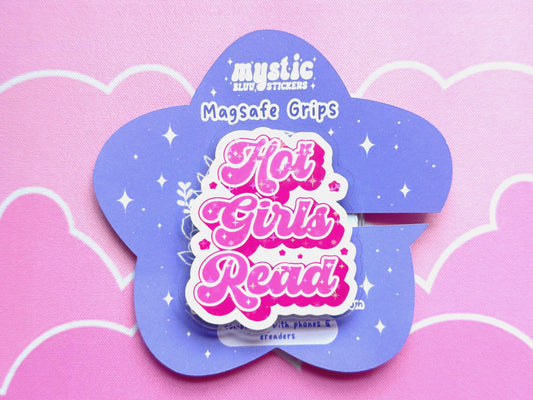 Hot Girls Read MagSafe Phone Grip: Holographic Bookish Kindle Grip