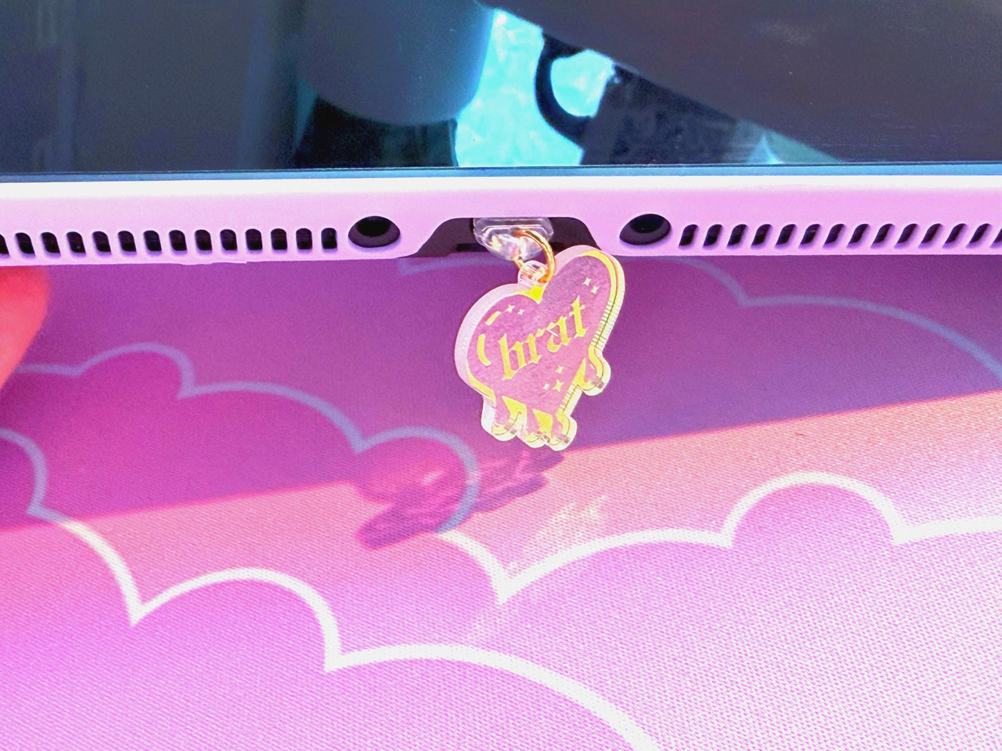 Brat Kindle Dust Plug USB C: Phone and Switch Decor