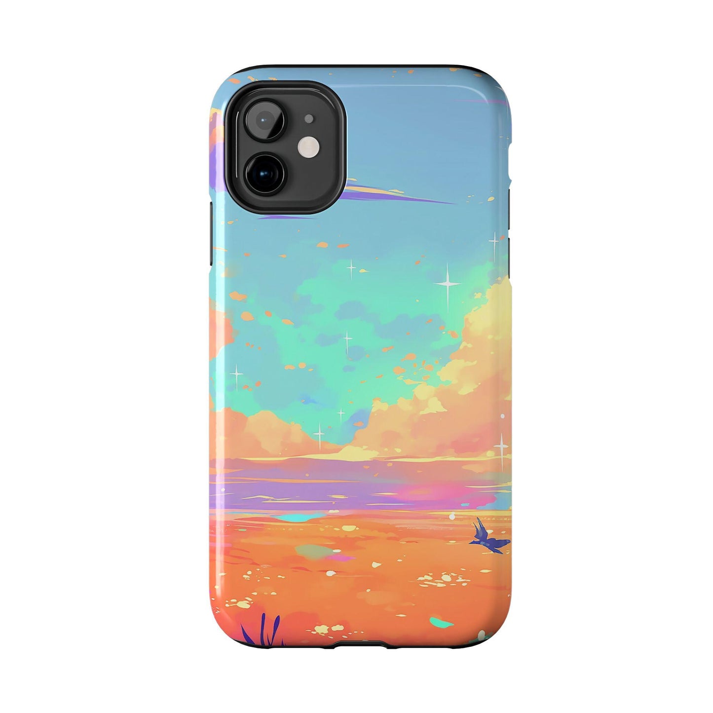 Fantasy Skies | dreamy floral celestial iPhone cover