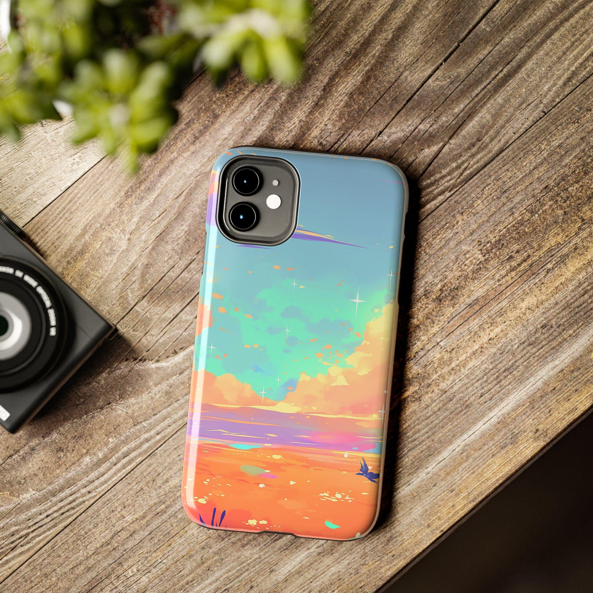 Fantasy Skies | dreamy floral celestial iPhone cover