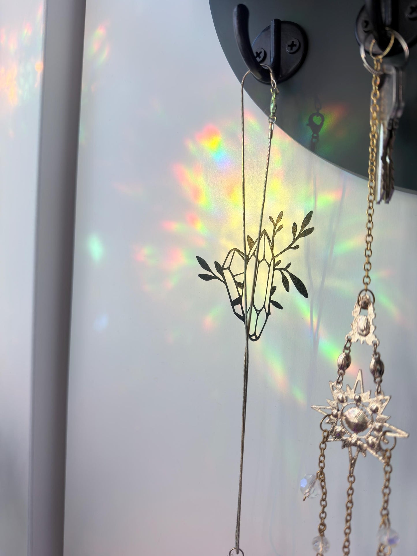 Acrylic Suncatcher Book Dragon Window Hanging Decoration Fantasy Romance Reading Ornament