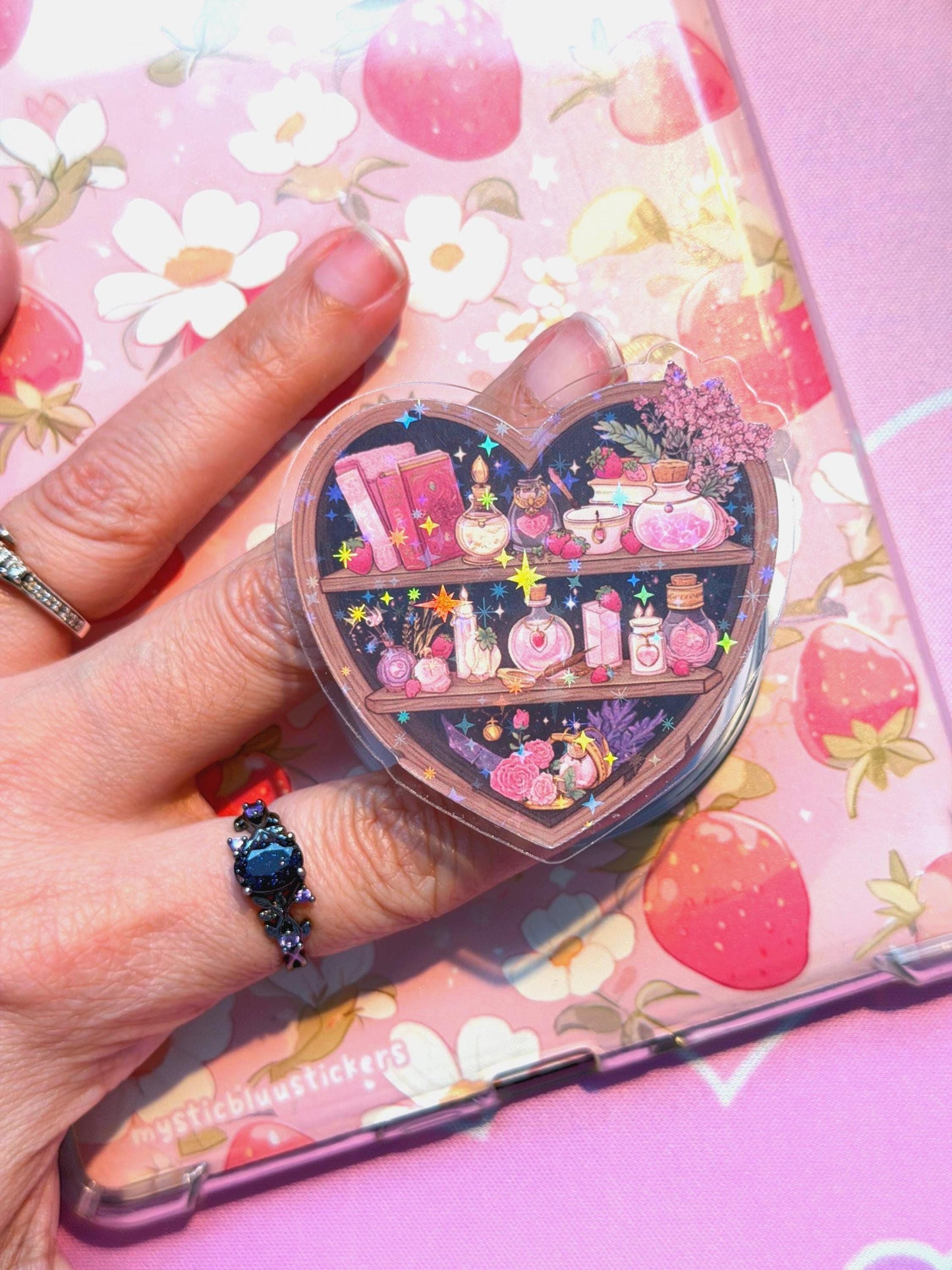 Witchy MagSafe Kindle Grip: Holographic 2D Magical Phone Grip