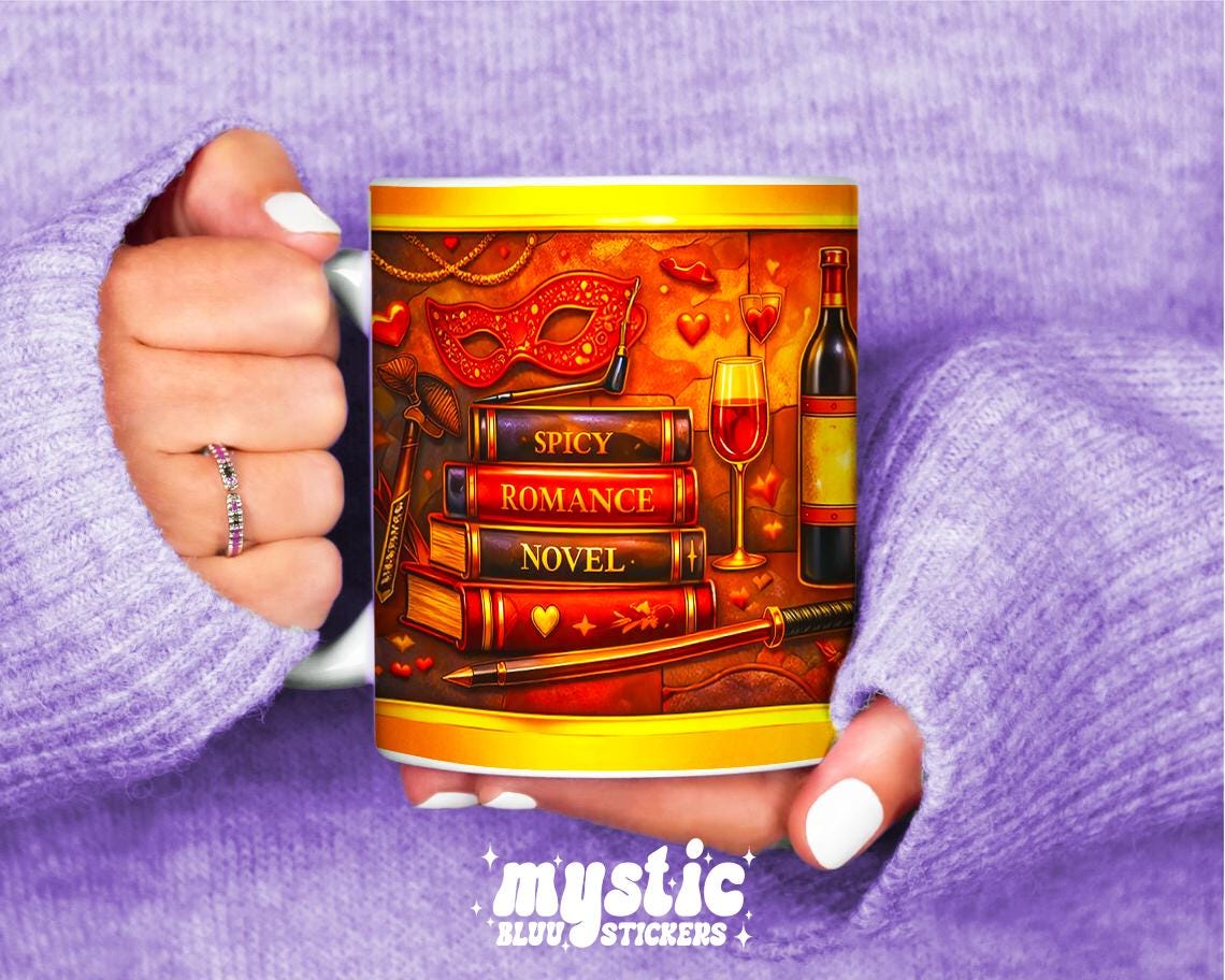 Dark Romance Book Mug – Spicy Reader Coffee Cup, BookTok Gift