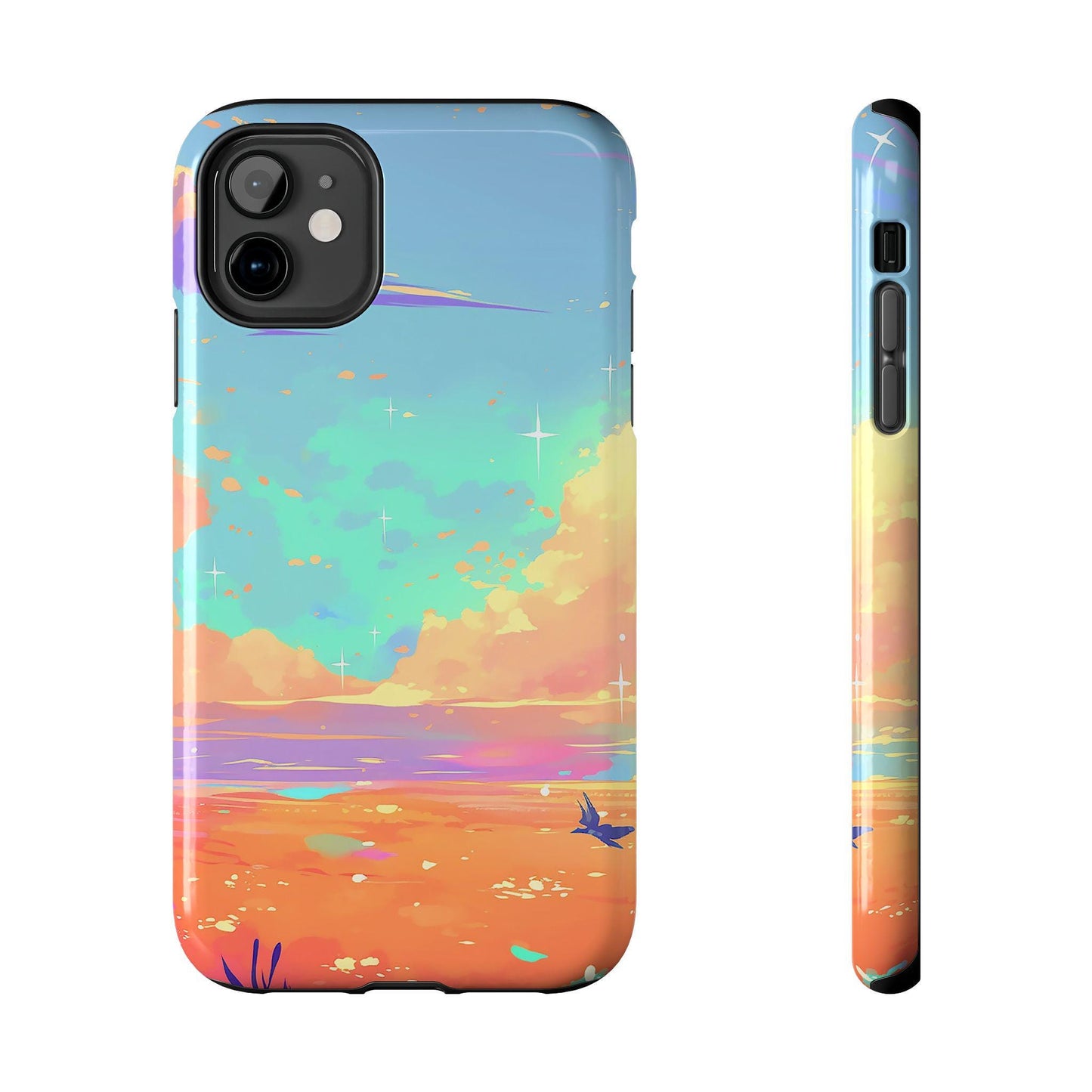 Fantasy Skies | dreamy floral celestial iPhone cover