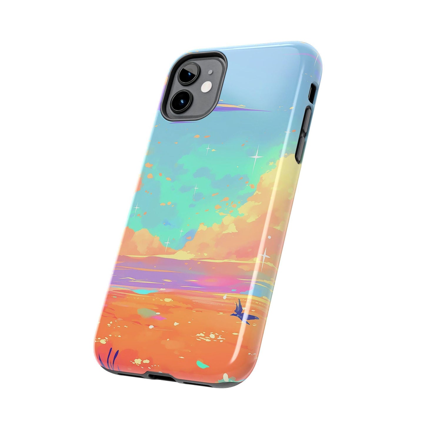Fantasy Skies | dreamy floral celestial iPhone cover