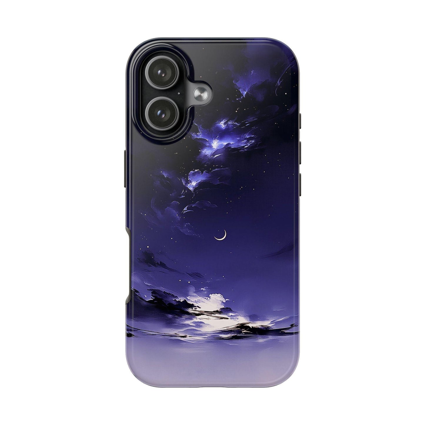 Blue Moon Phone Case, Celestial Night Sky iPhone Cover iPhone 17 16 15 14 Pro Max Samsung s23 s24 s25