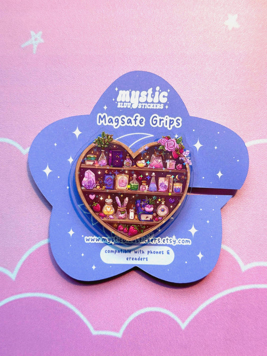 Witchy MagSafe Kindle Grip: Holographic 2D Magical Phone Grip
